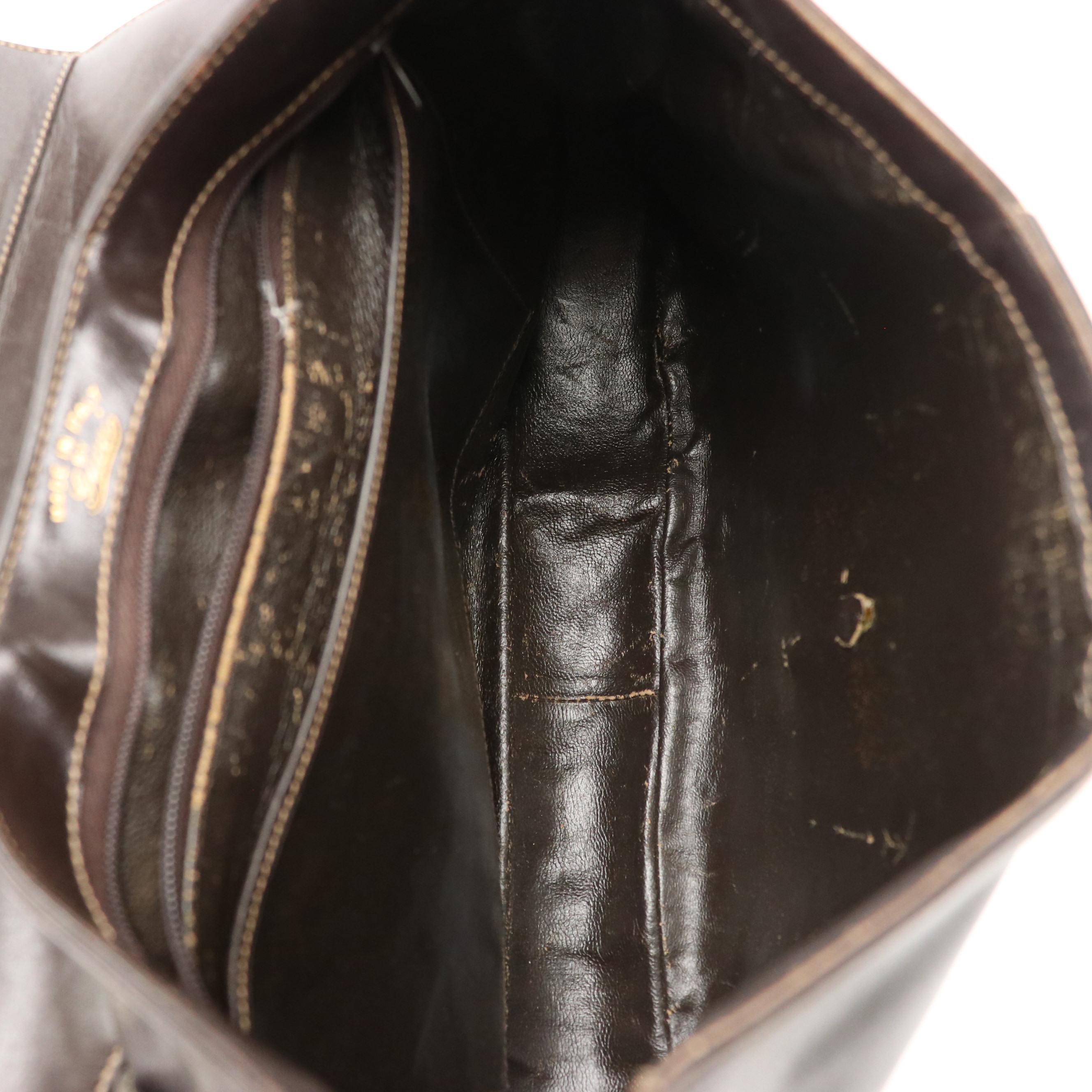 Gucci Leather Front-Flap Shoulder Bag