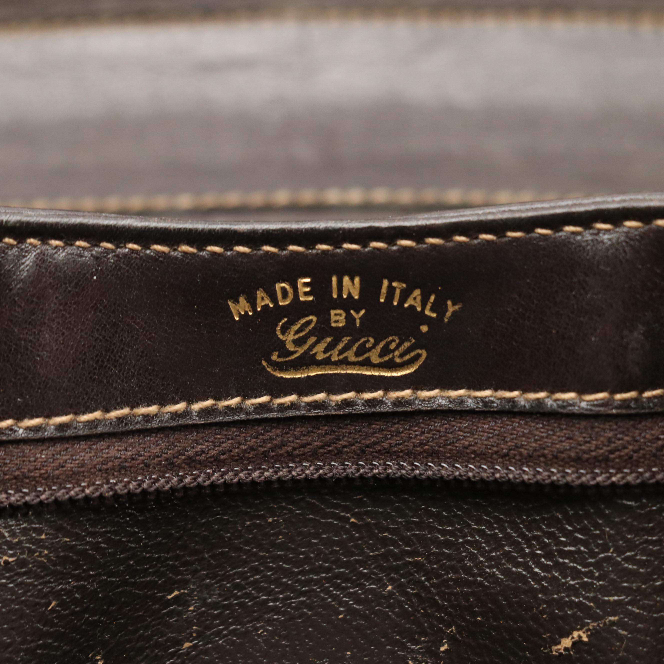 Gucci Leather Front-Flap Shoulder Bag