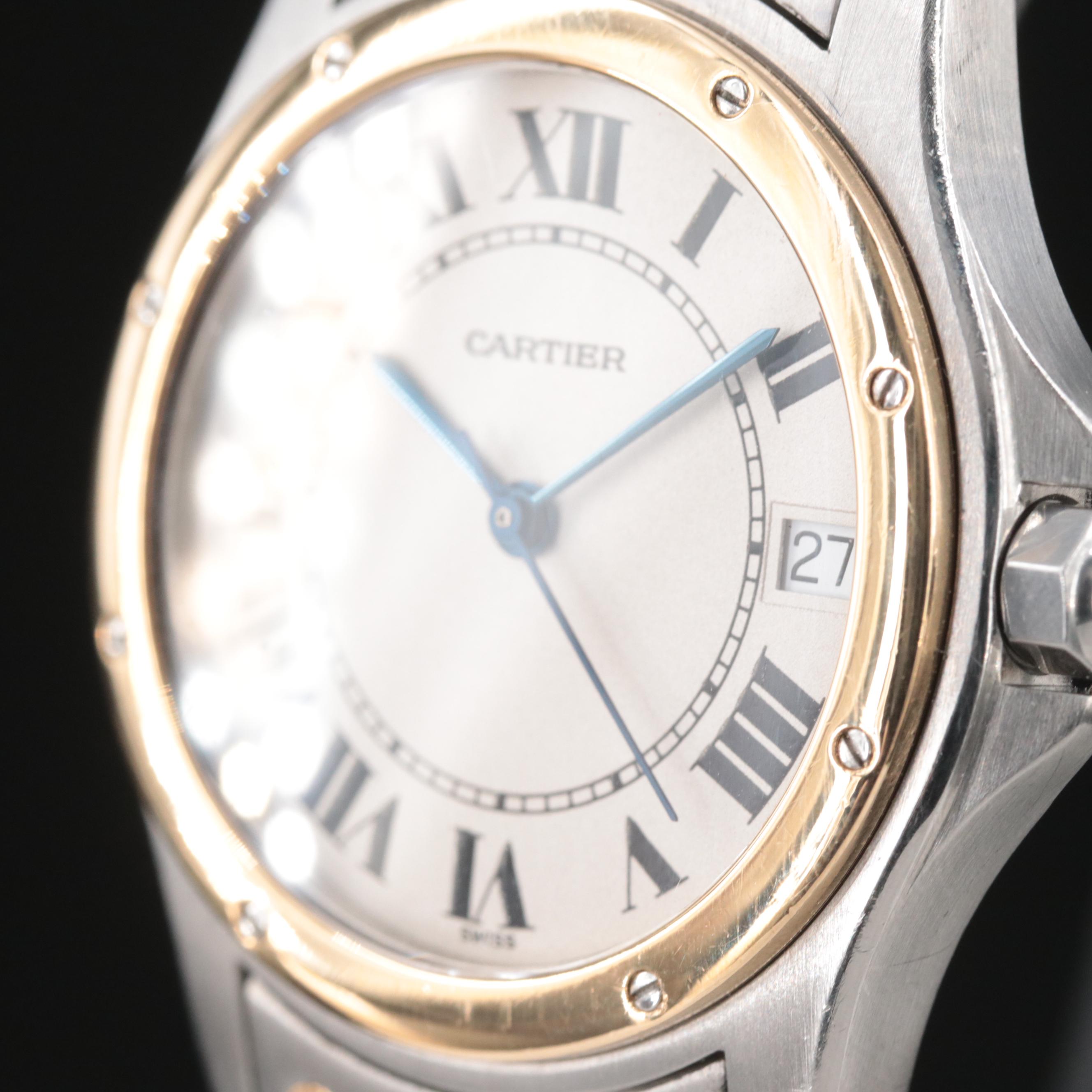 Cartier Santos Ronde 18K and Stainless Steel Automatic Watch