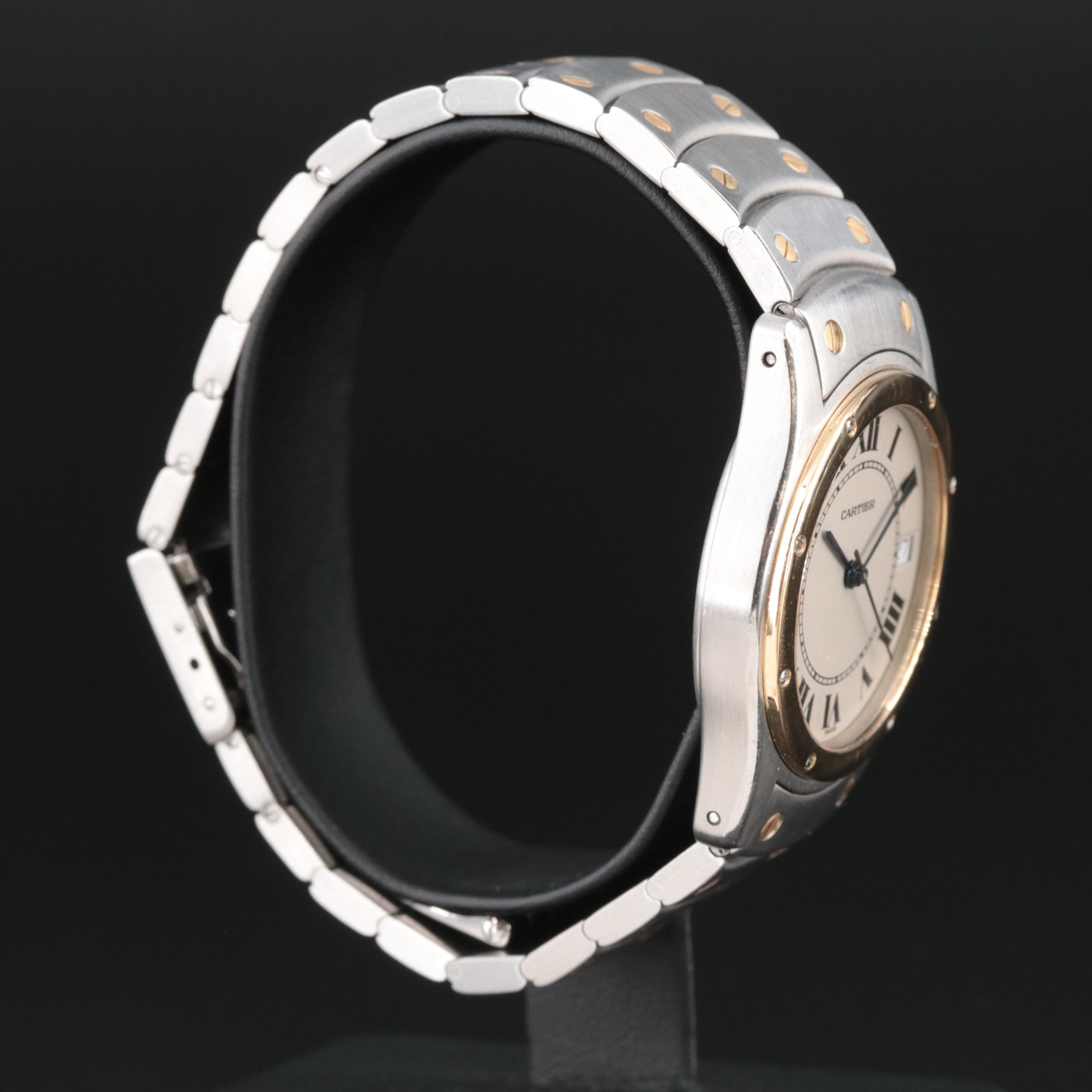 Cartier Santos Ronde 18K and Stainless Steel Automatic Watch