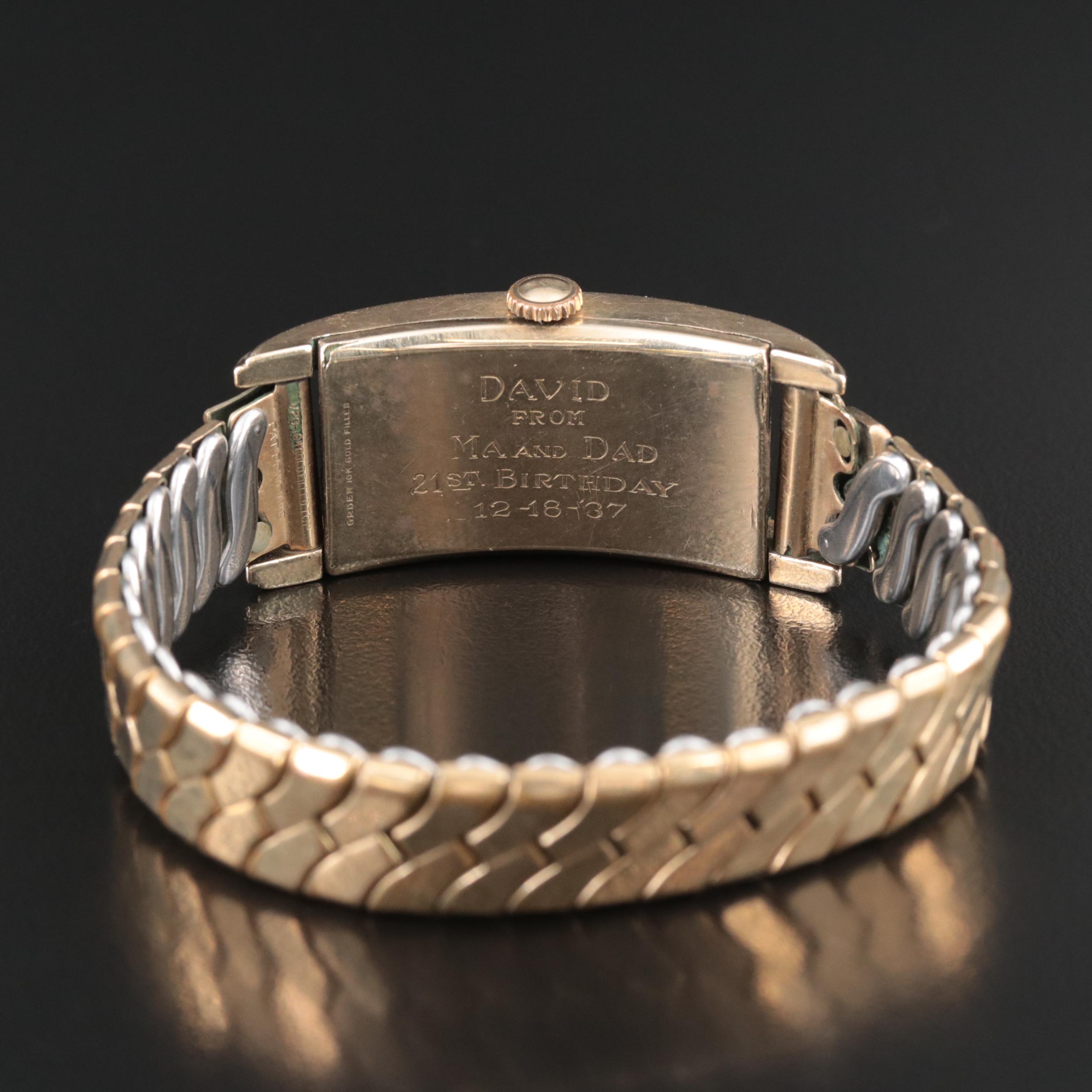 Vintage Gruen Curvex Precision Stem Wind Watch