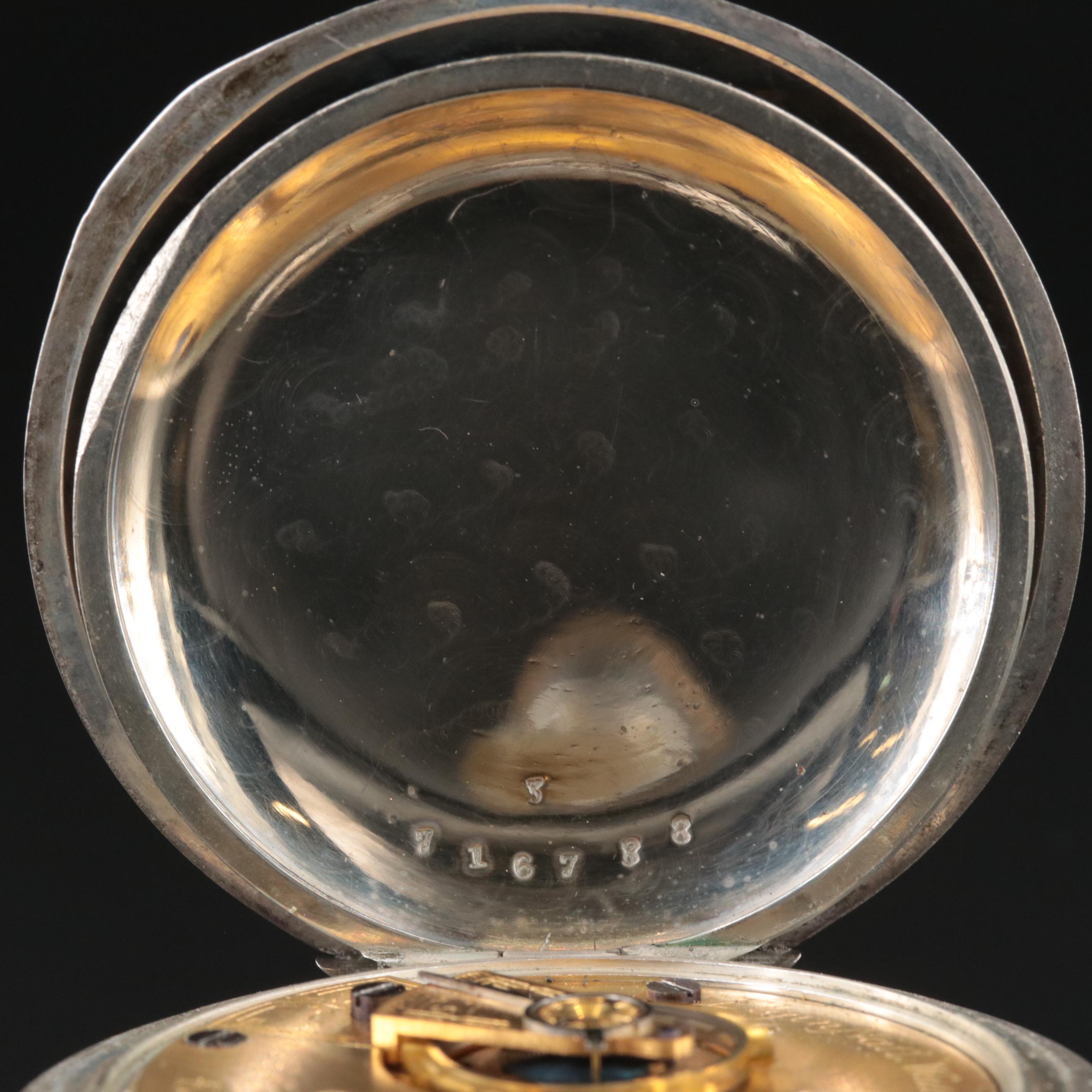 1886 Elgin Coin Silver Hunting Case Pocket Watch