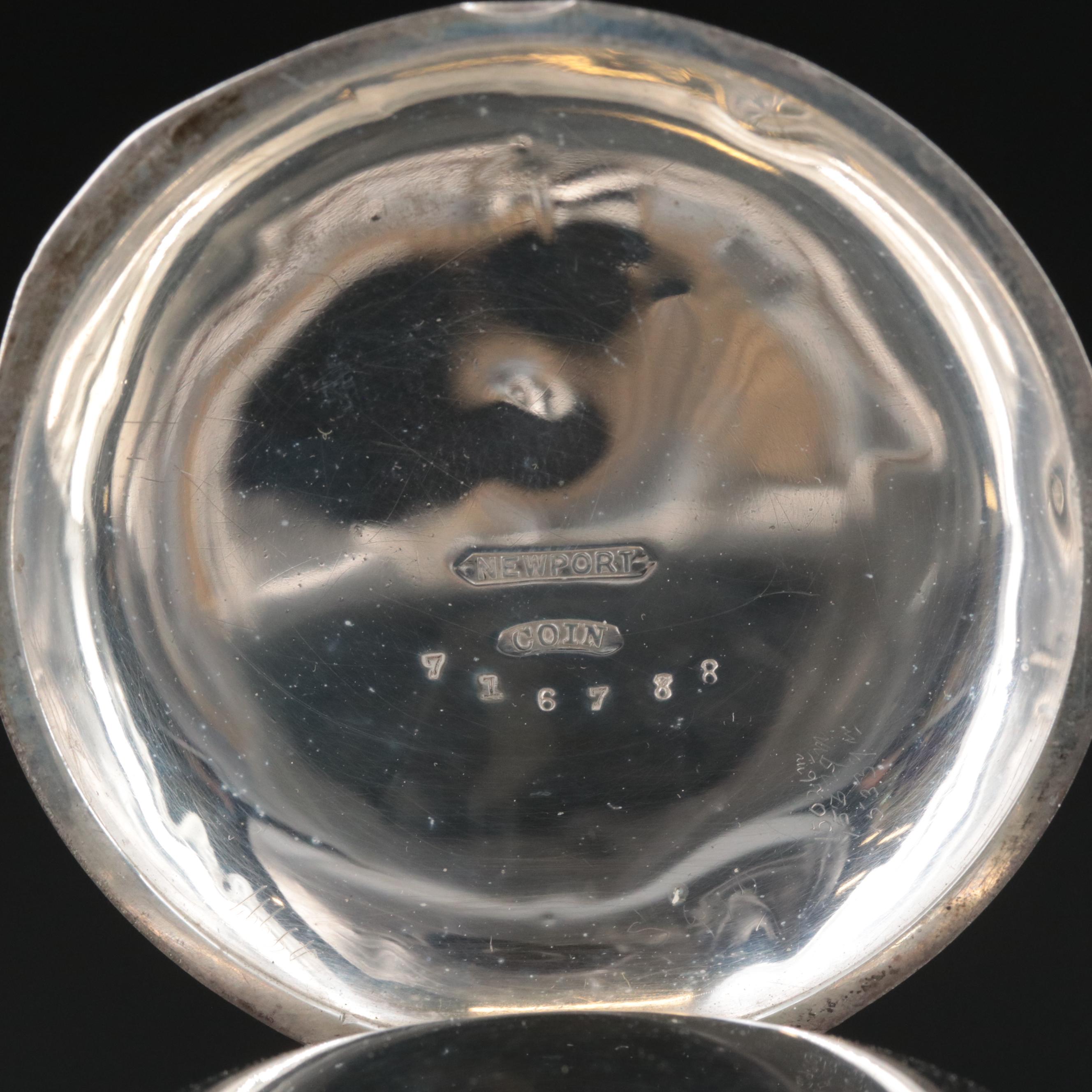 1886 Elgin Coin Silver Hunting Case Pocket Watch