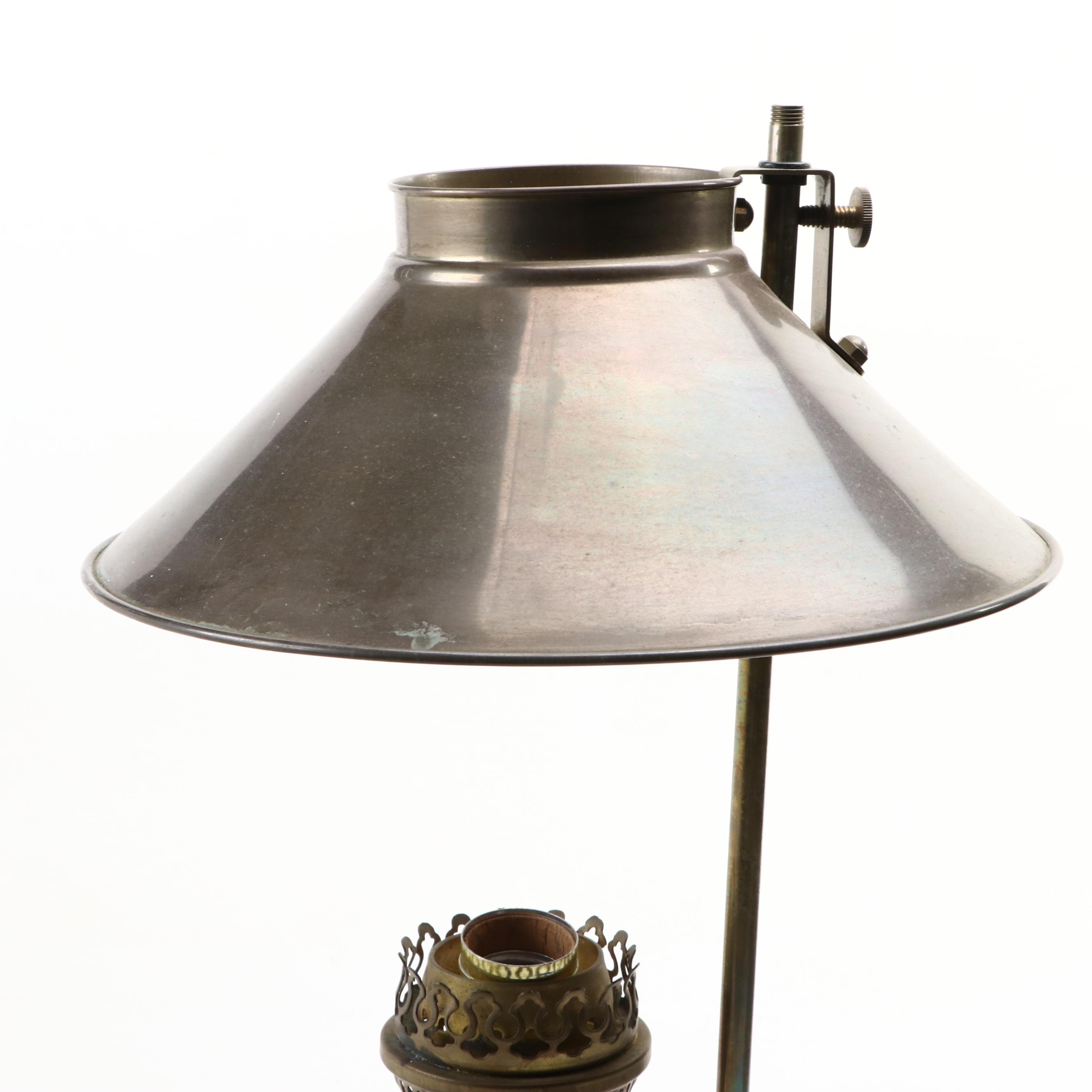 Orient Express Replica Brass and Metal Railcar Table Lamp