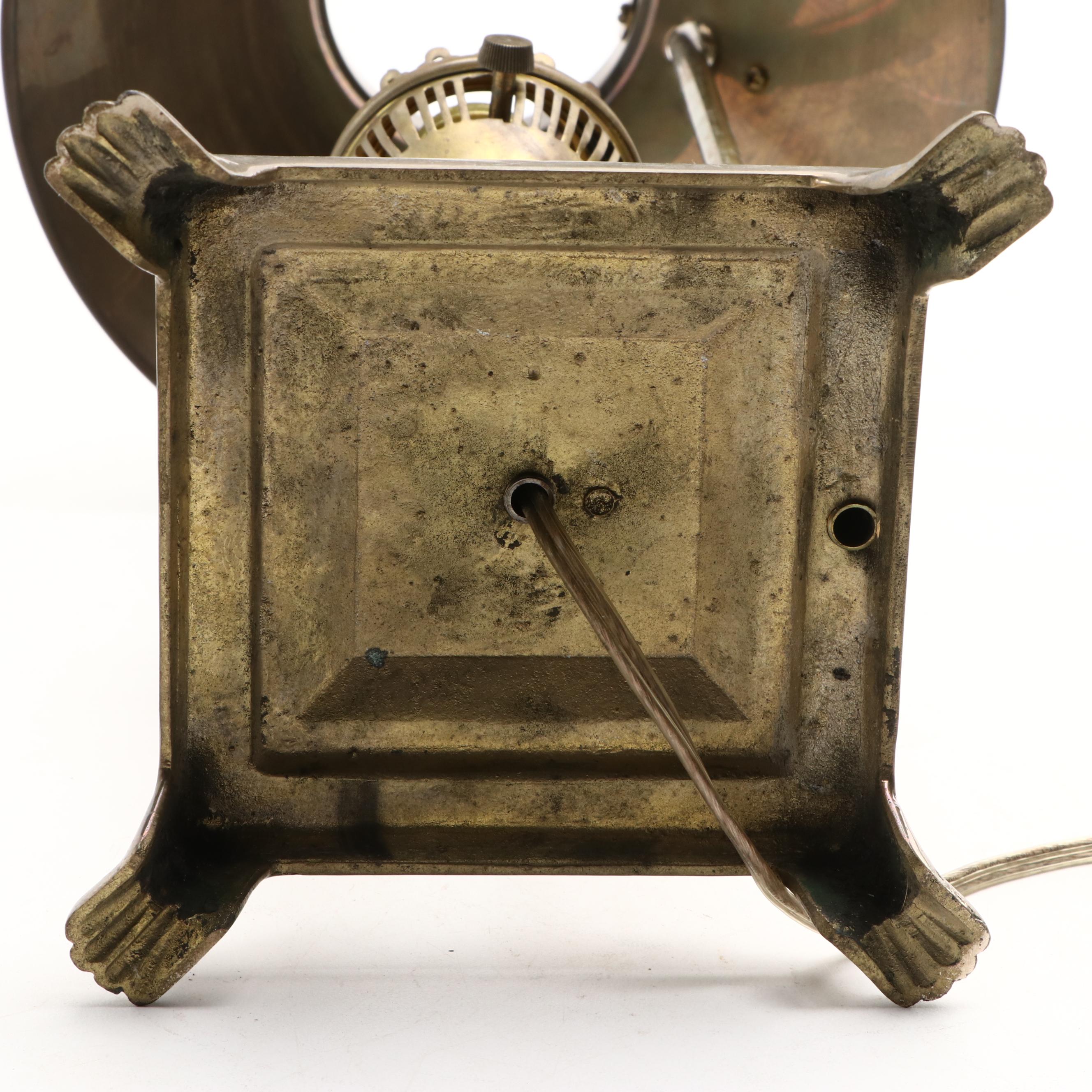 Orient Express Replica Brass and Metal Railcar Table Lamp