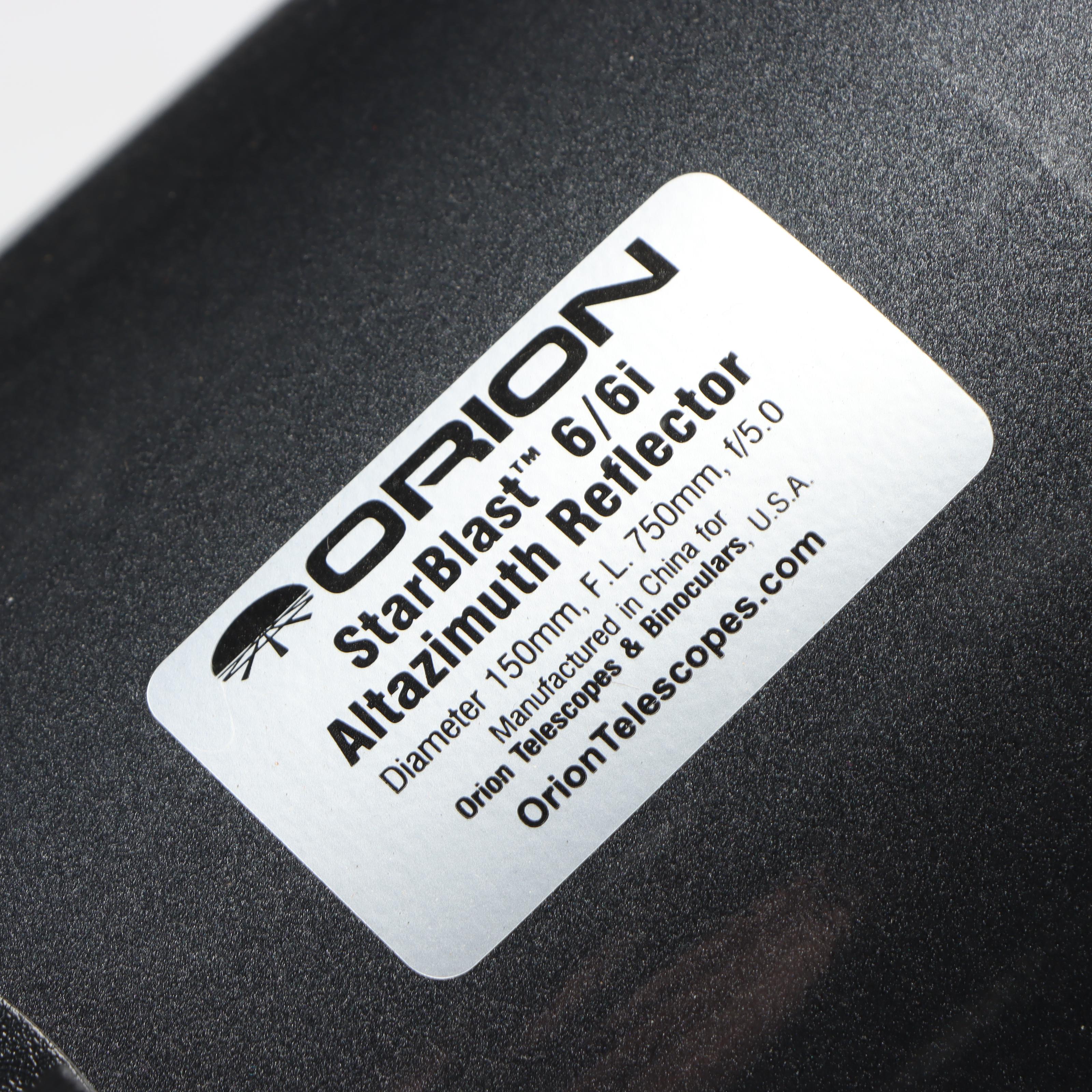 Orion Starblast 6/6i Altazimuth Reflector Telescope