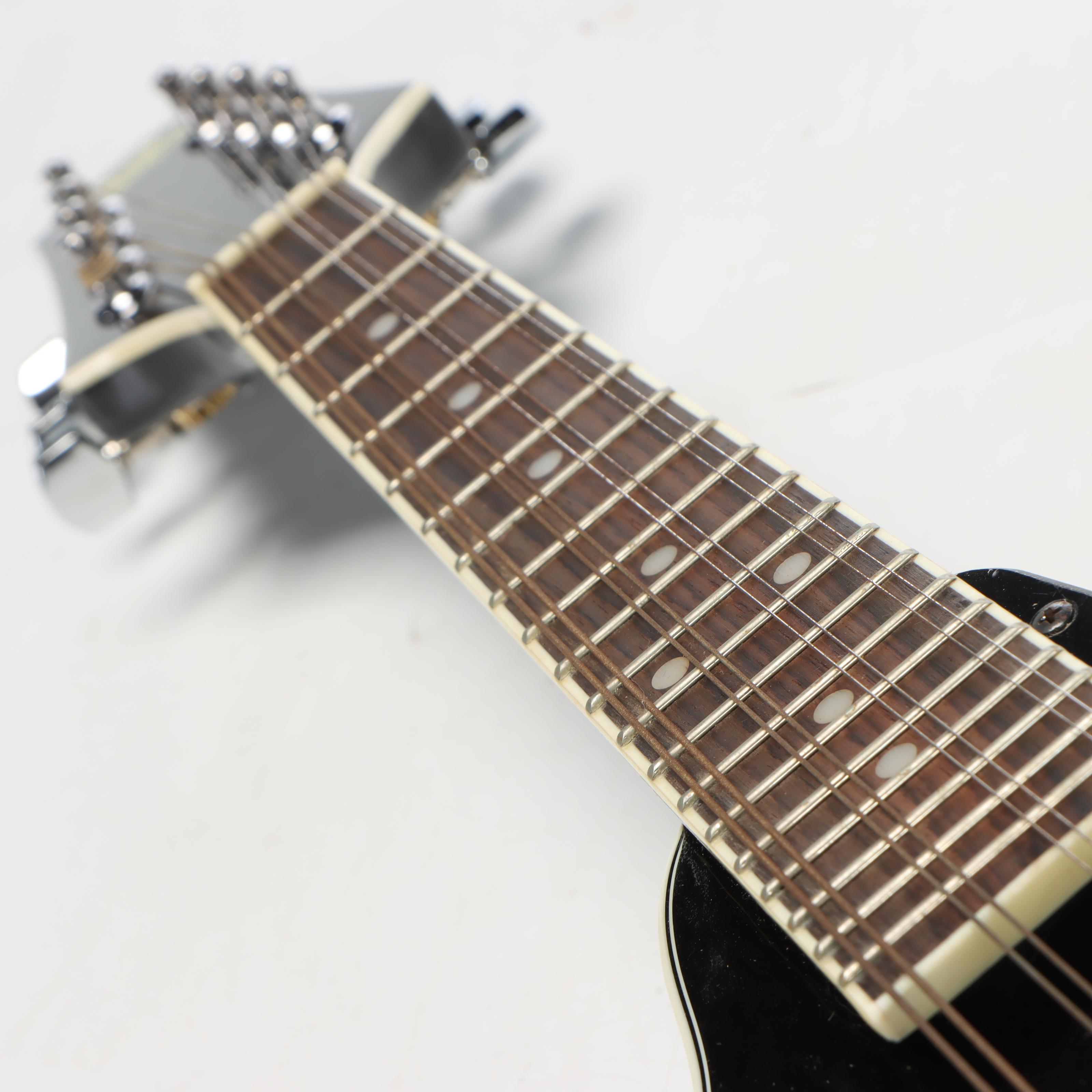 Rogue Black Lacquer Mandolin with Road Runner Gig Bag, Korg Chromatic Tuner