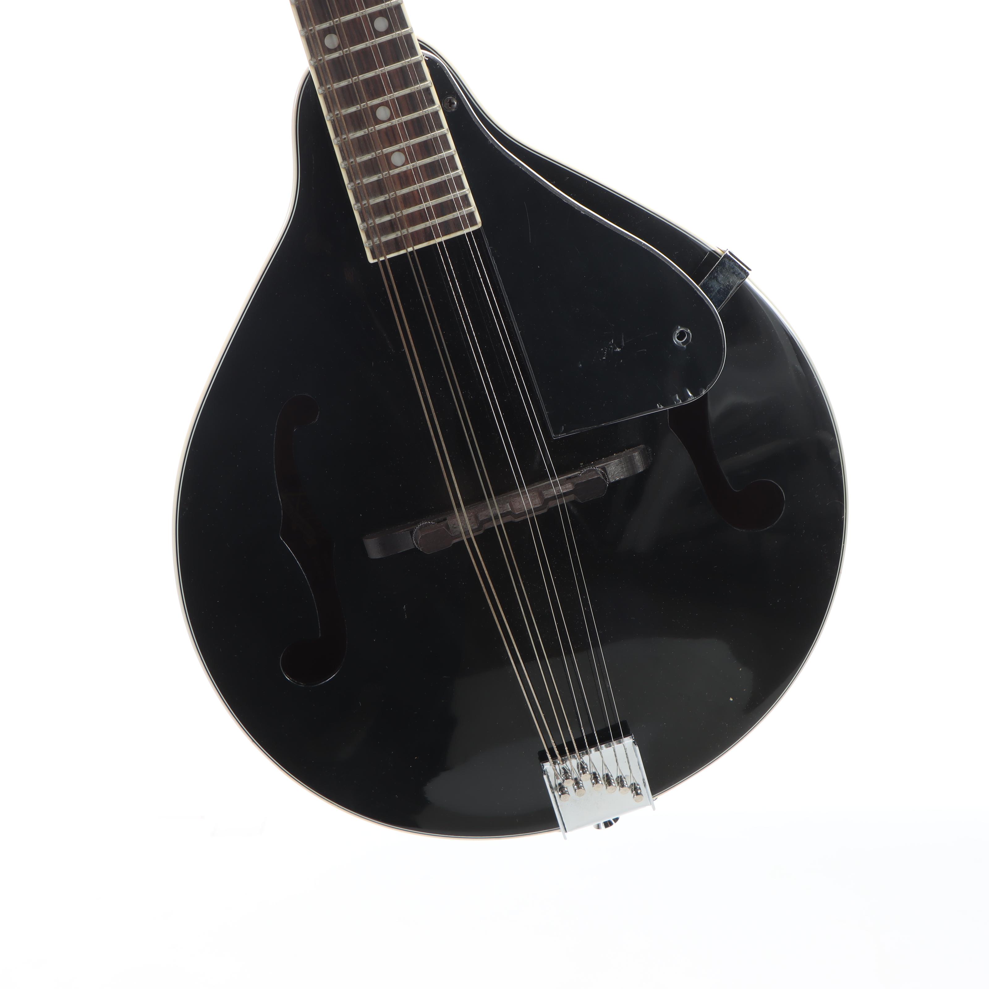 Rogue Black Lacquer Mandolin with Road Runner Gig Bag, Korg Chromatic Tuner