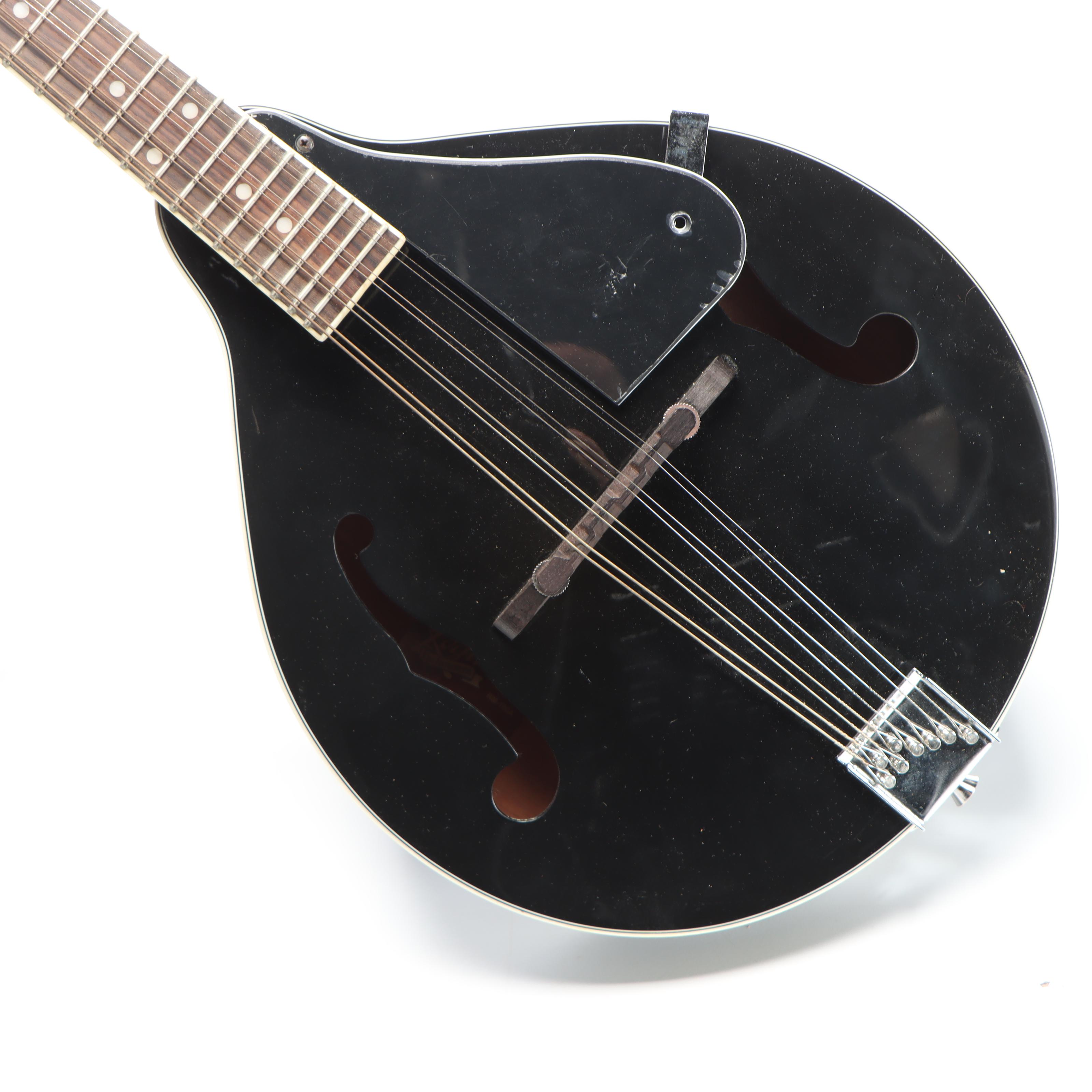 Rogue Black Lacquer Mandolin with Road Runner Gig Bag, Korg Chromatic Tuner
