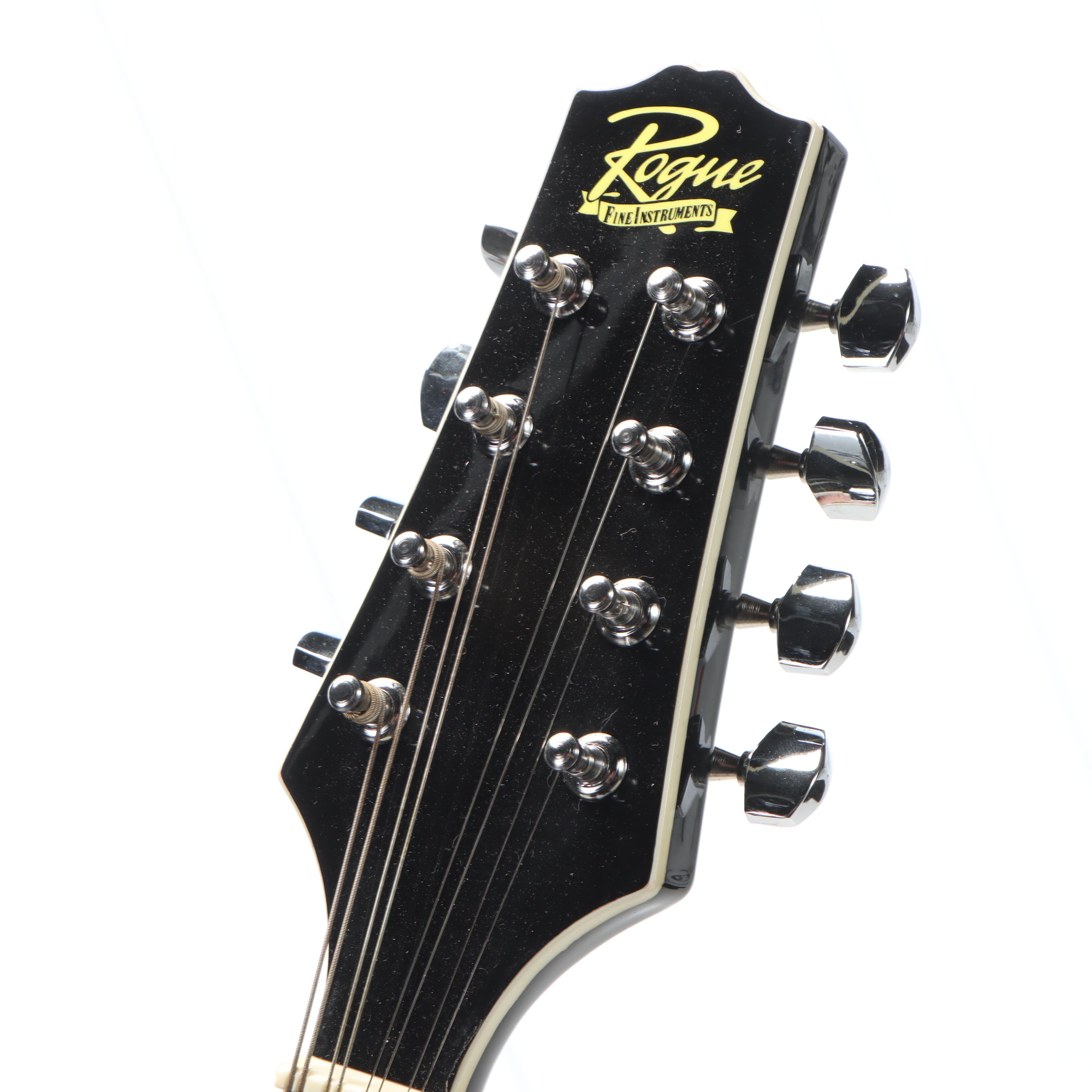 Rogue Black Lacquer Mandolin with Road Runner Gig Bag, Korg Chromatic Tuner