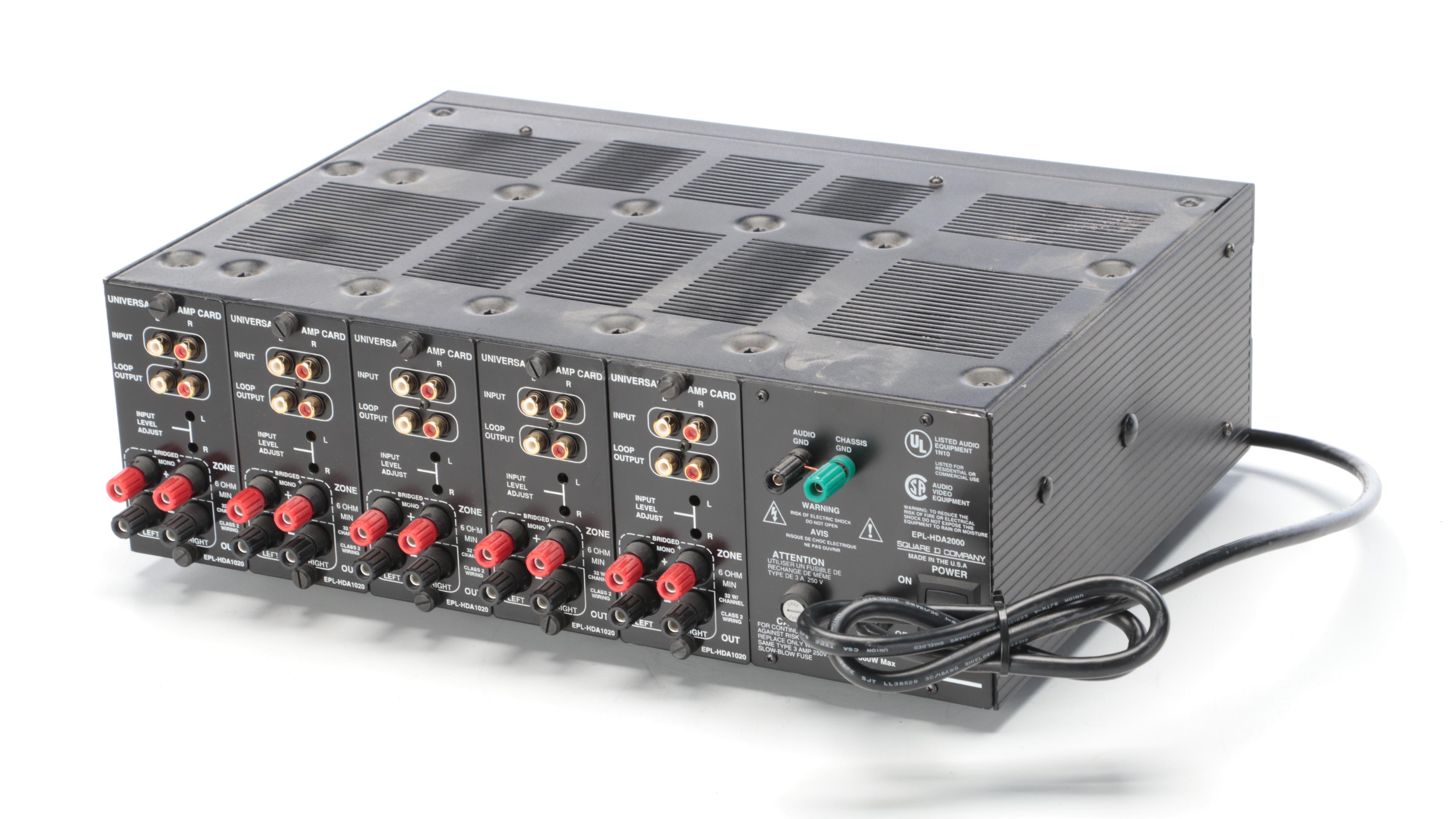 Elan MultiZone Audio Amplifier HDA-2000 with Z660 Power Amplifier, Vintage