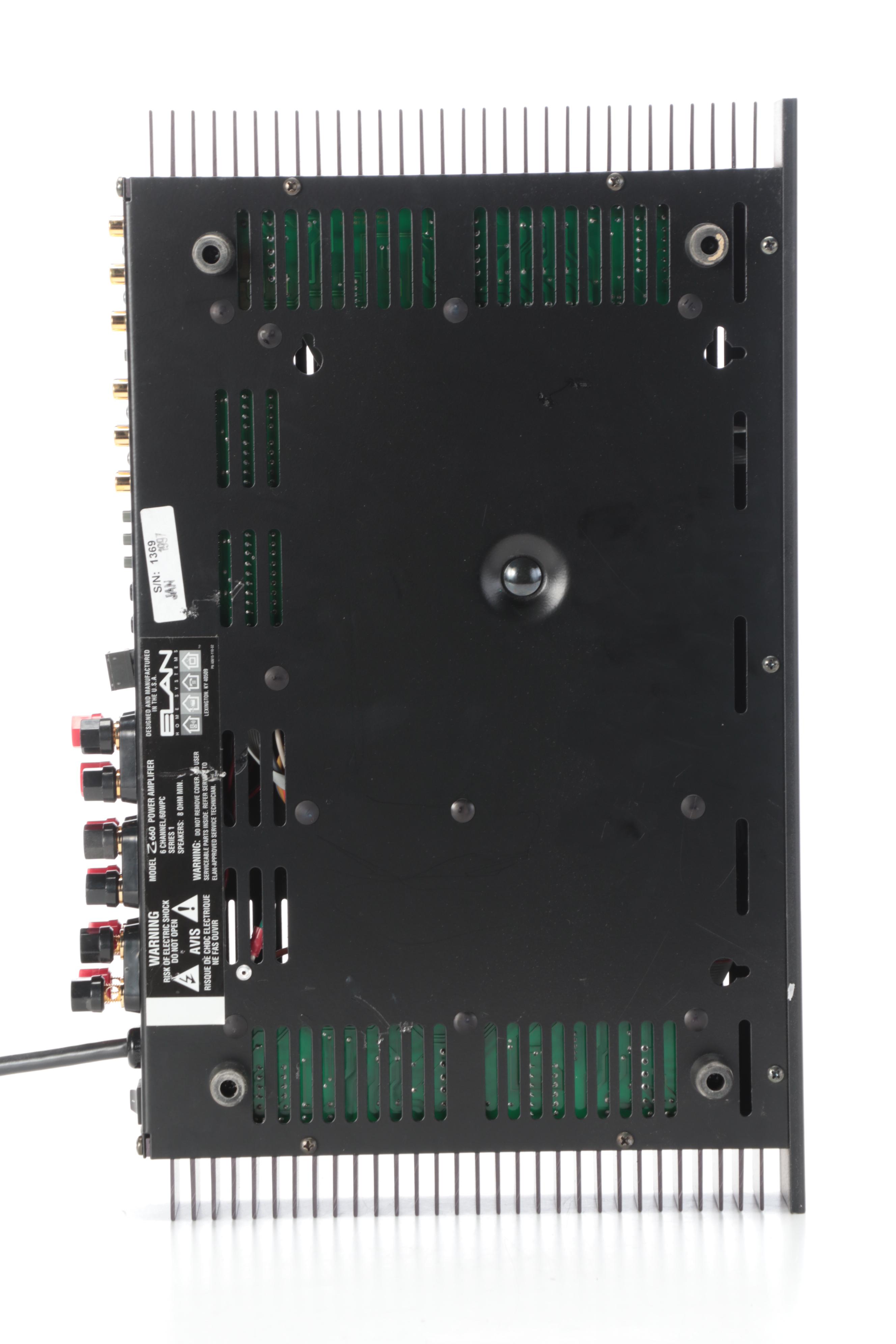 Elan MultiZone Audio Amplifier HDA-2000 with Z660 Power Amplifier, Vintage