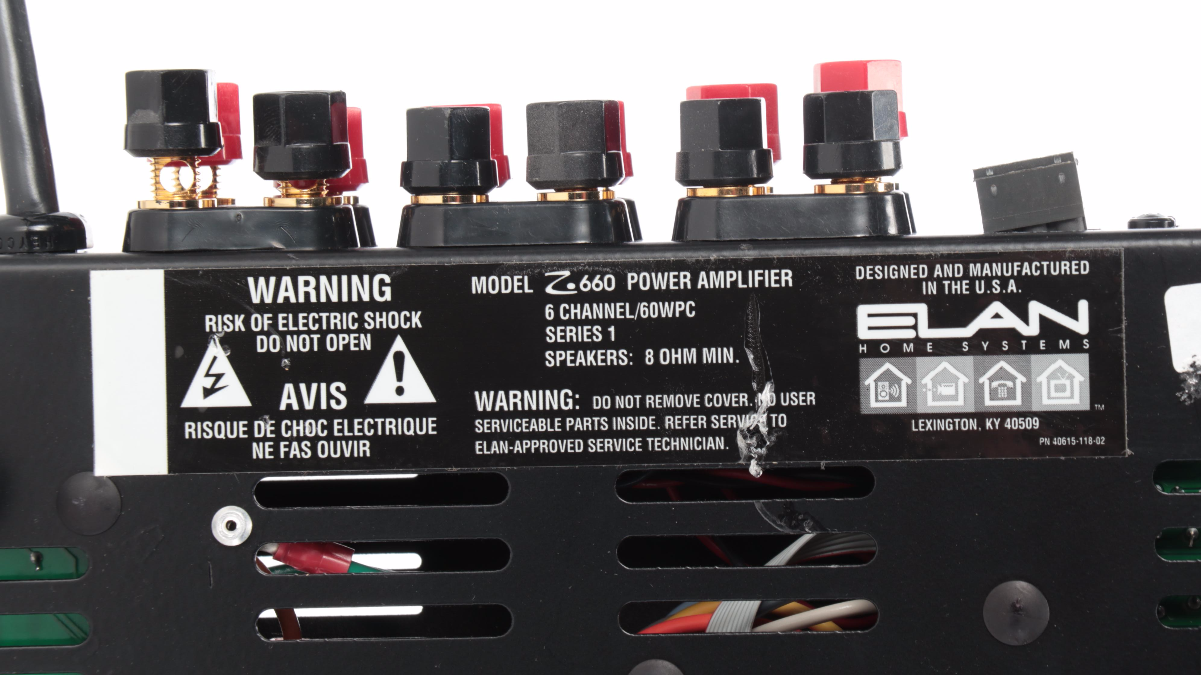 Elan MultiZone Audio Amplifier HDA-2000 with Z660 Power Amplifier, Vintage