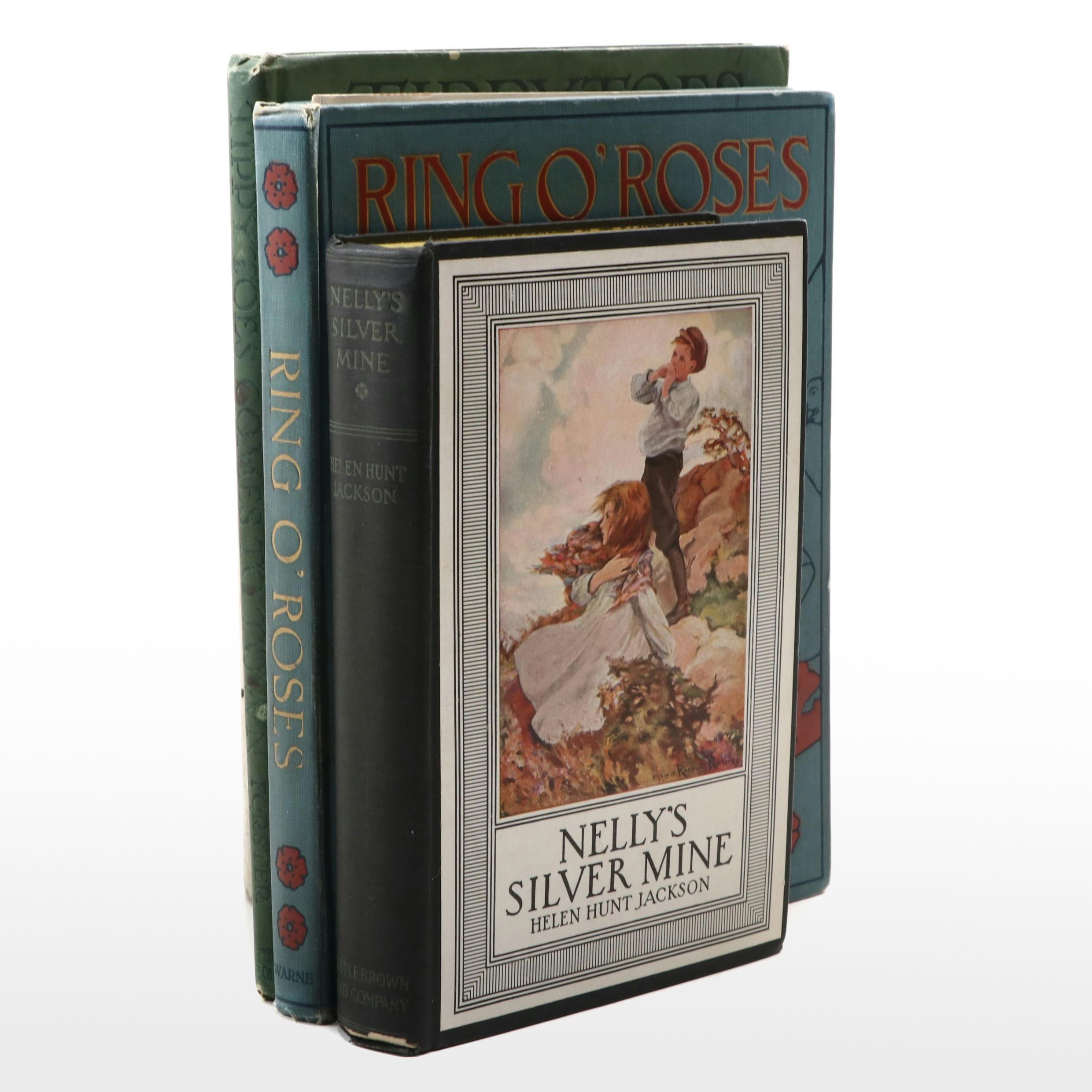 Illustrated "Nelly's Silver Mine" by Helen Hunt Jackson and More, Early 20th C.