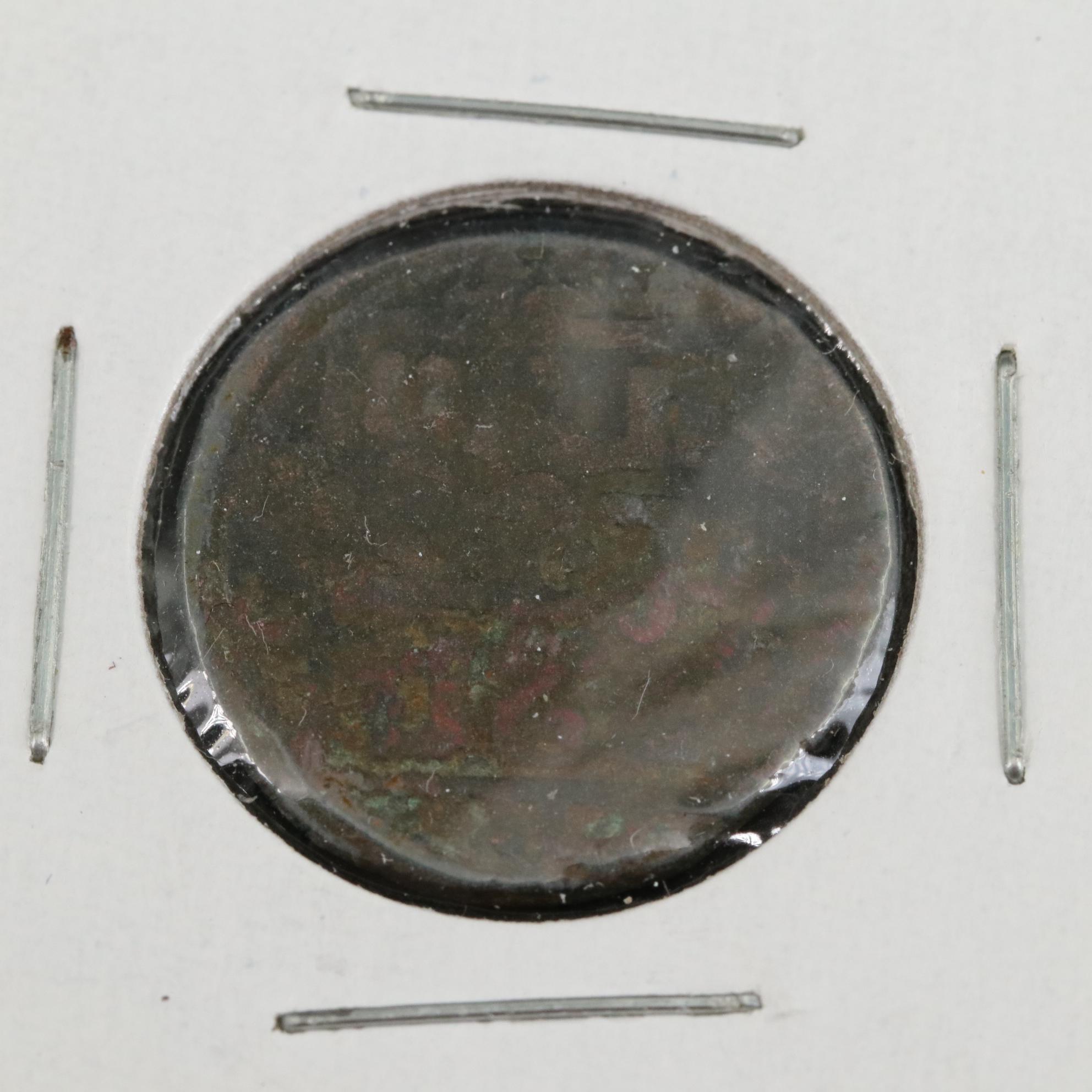 Five Antique Coins from the Far and Middle East, Including Genghis Khan Coin