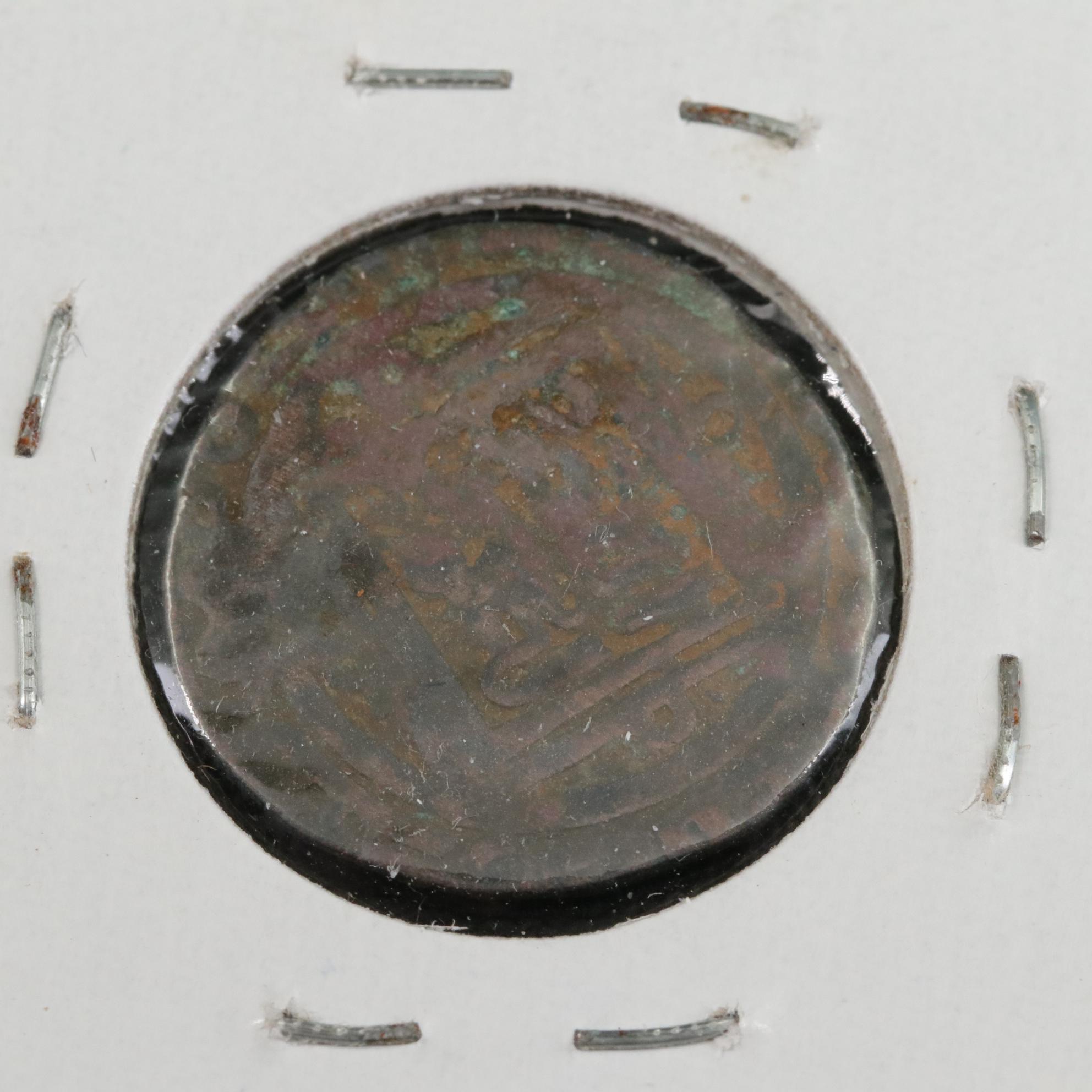 Five Antique Coins from the Far and Middle East, Including Genghis Khan Coin