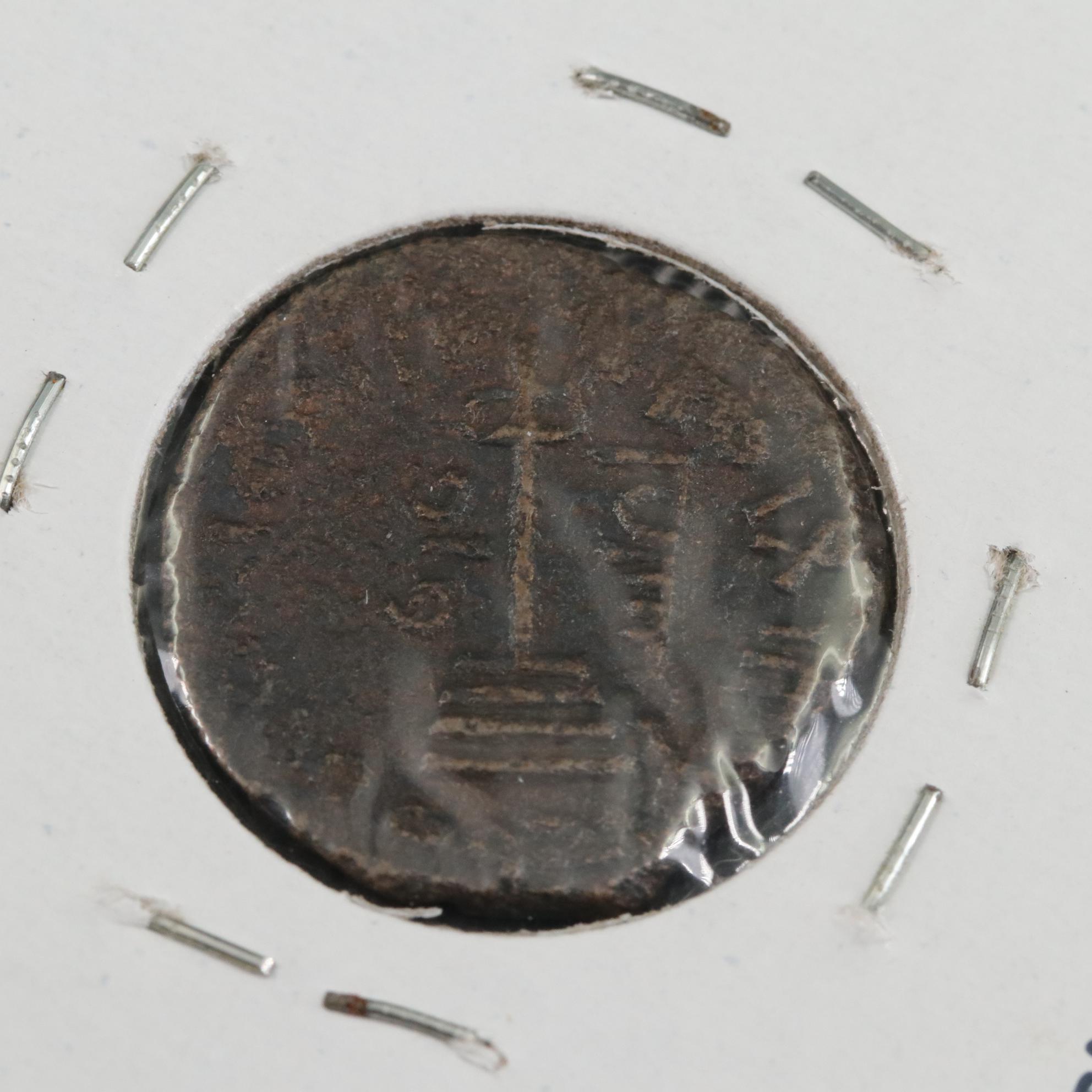 Five Antique Coins from the Far and Middle East, Including Genghis Khan Coin