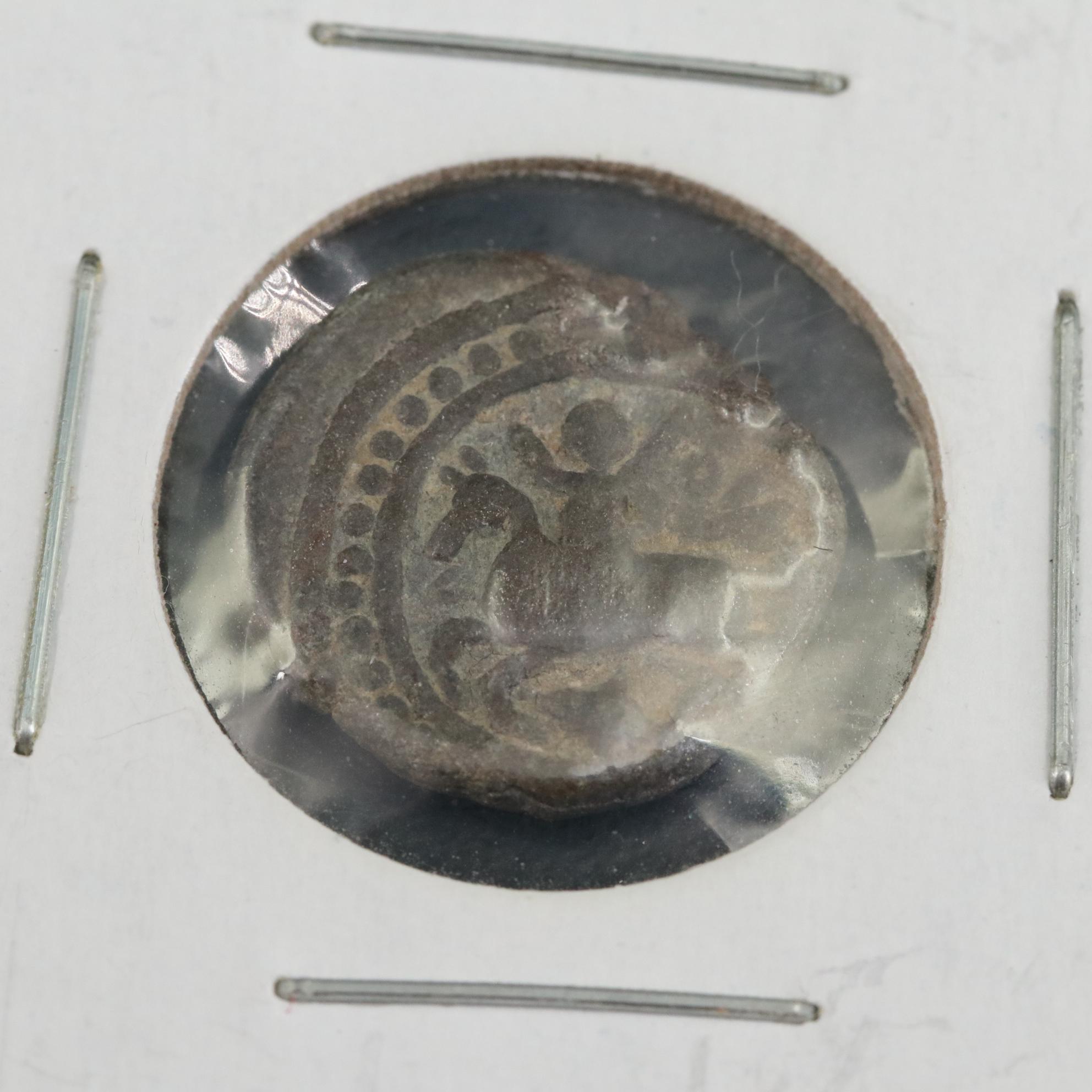 Five Antique Coins from the Far and Middle East, Including Genghis Khan Coin