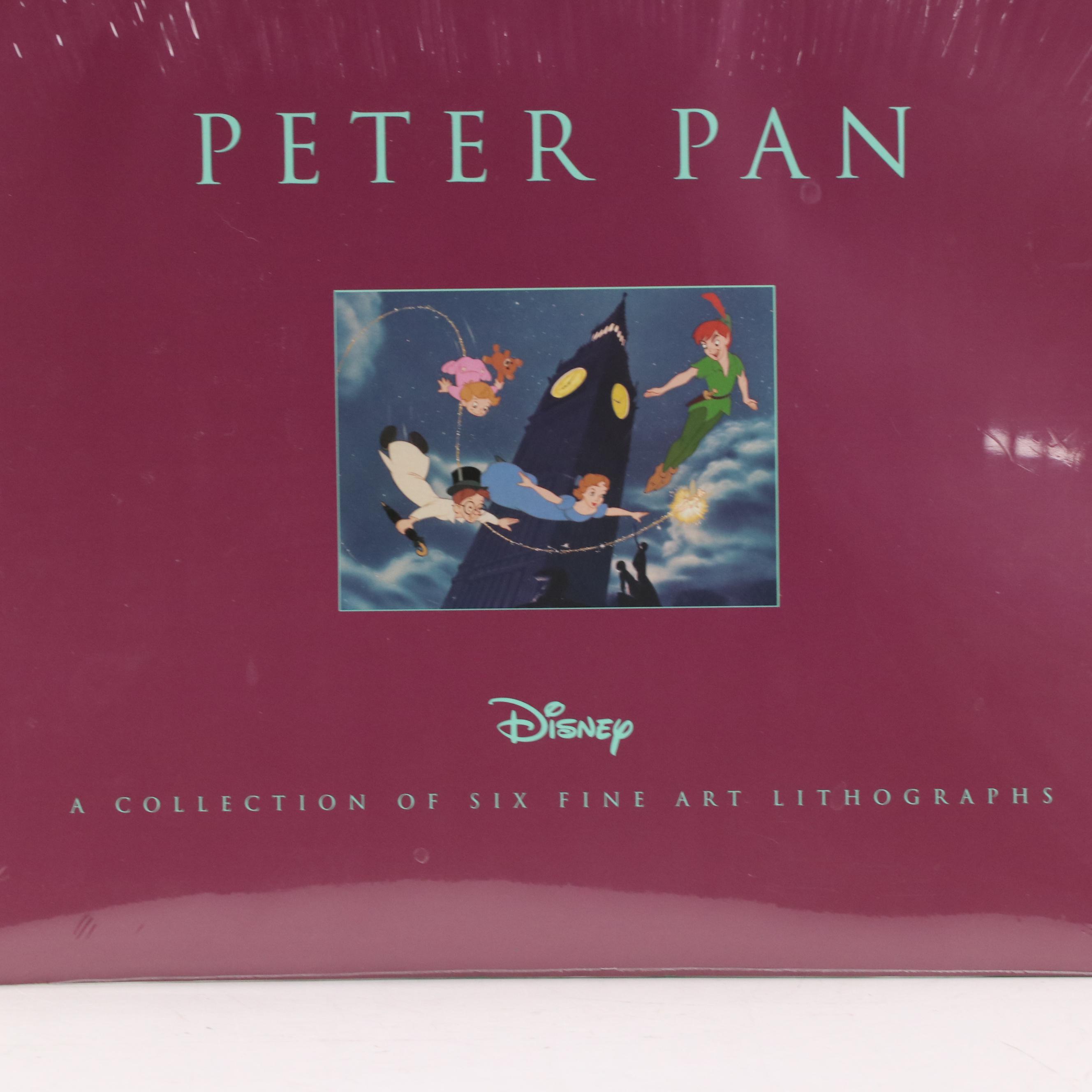 Disney "Peter Pan" Portfolio of Six Offset Lithographs