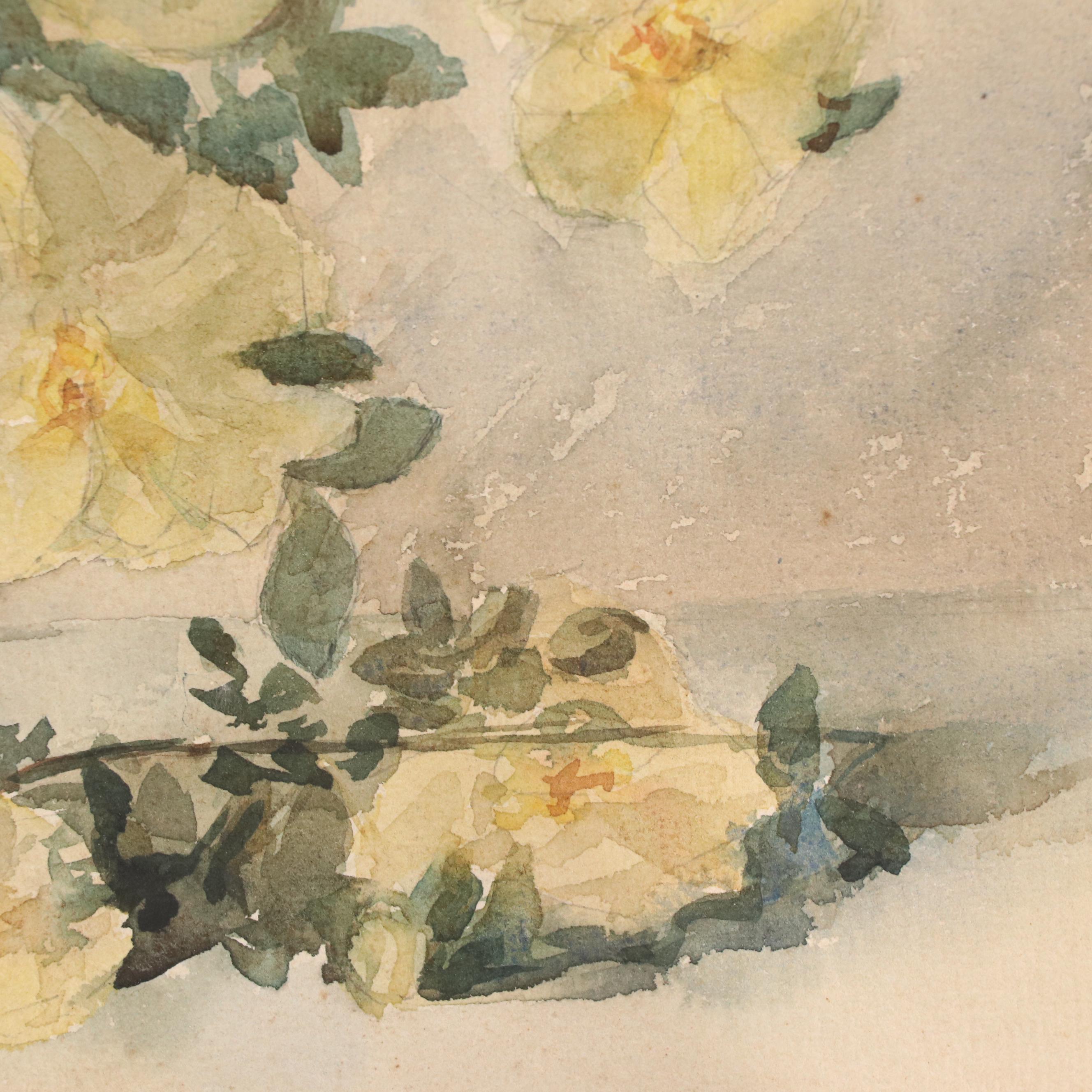 Floral Still Life Watercolor Painting