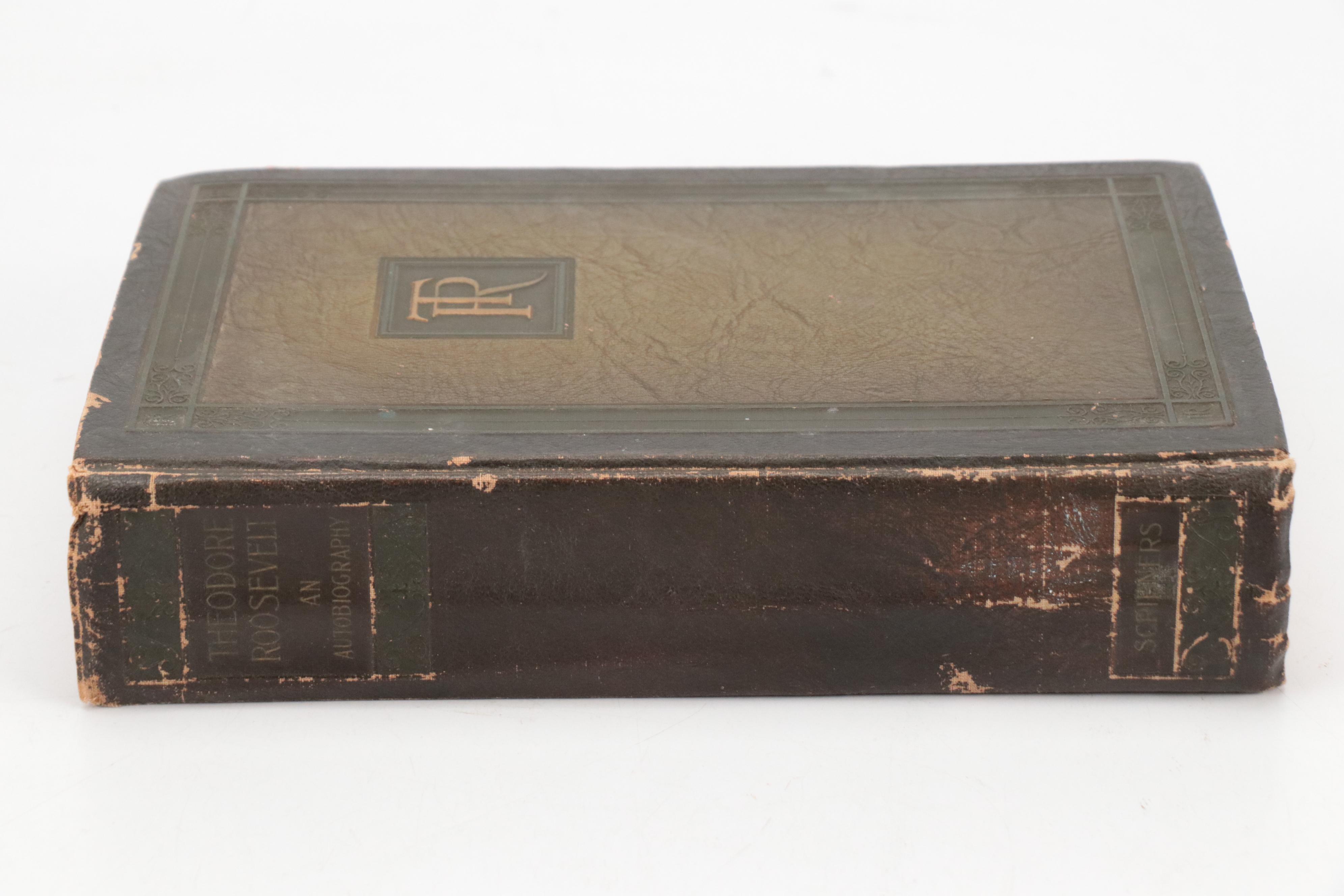 Illustrated "Theodore Roosevelt: An Autobiography" by Theodore Roosevelt, 1923