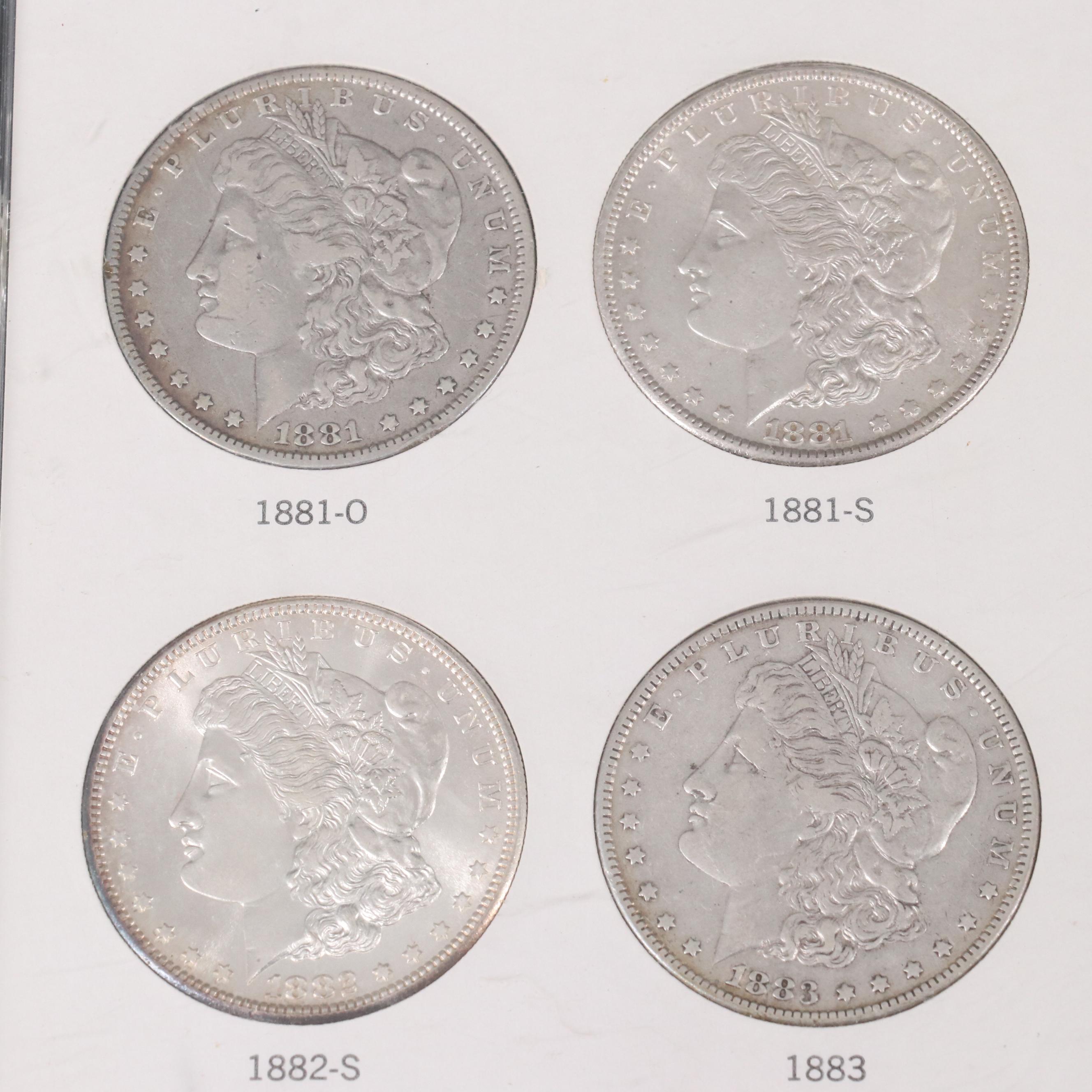 Partial Morgan Dollar Set and a 20th Century Type Set in Capitol Holders