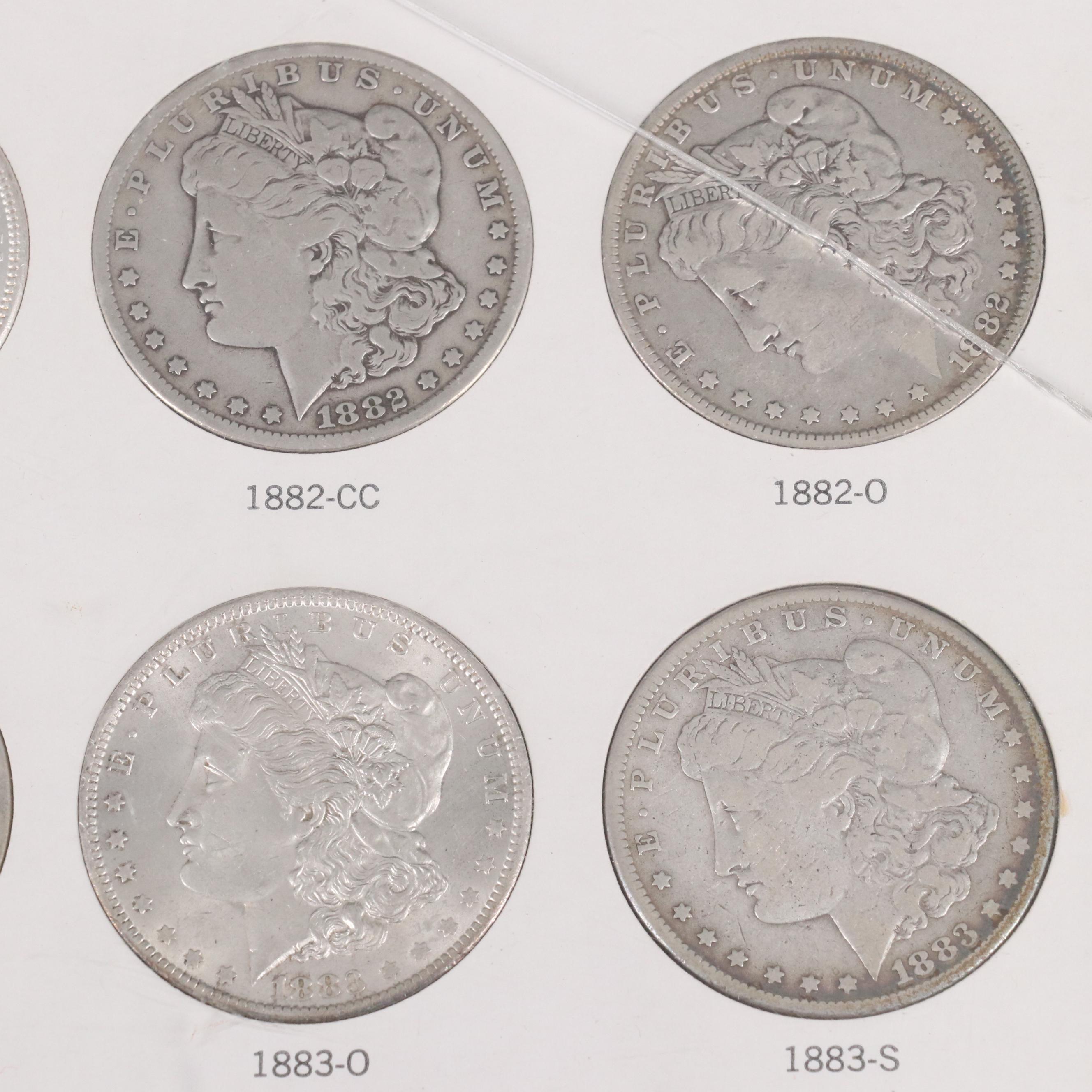 Partial Morgan Dollar Set and a 20th Century Type Set in Capitol Holders