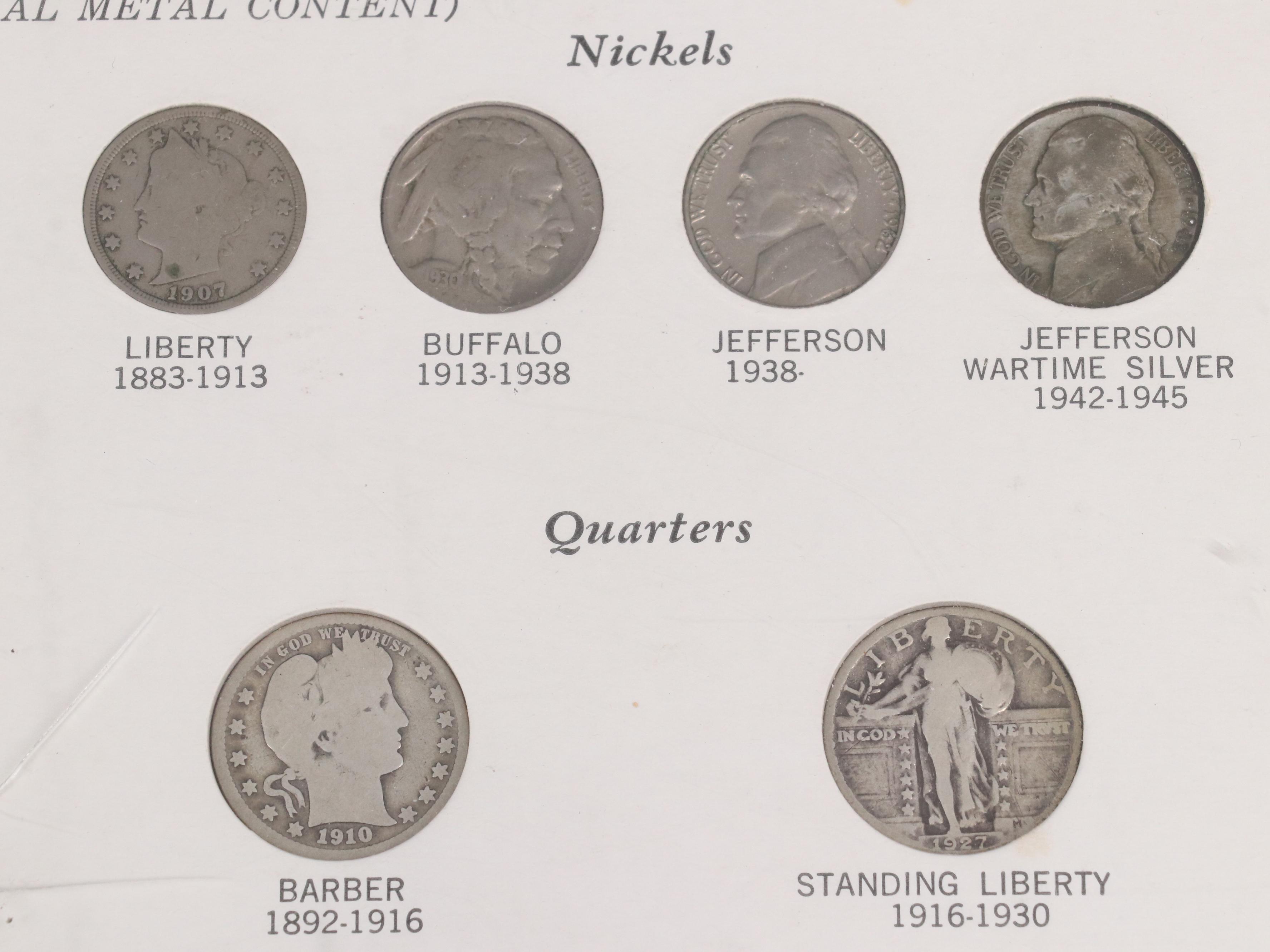 Partial Morgan Dollar Set and a 20th Century Type Set in Capitol Holders