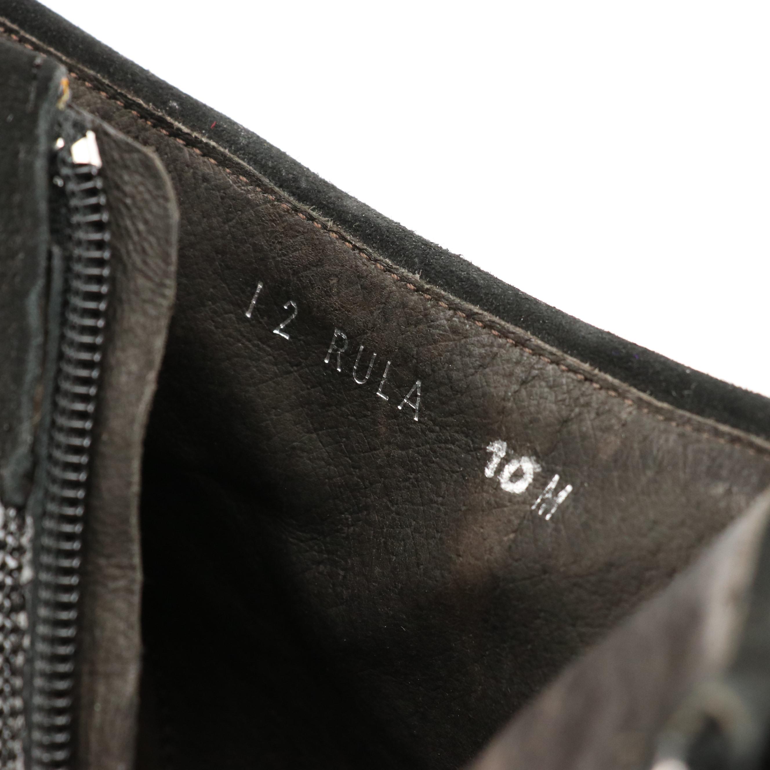 Donald J Pliner Rula Black Patent Leather and Suede Stiletto Ankle Booties