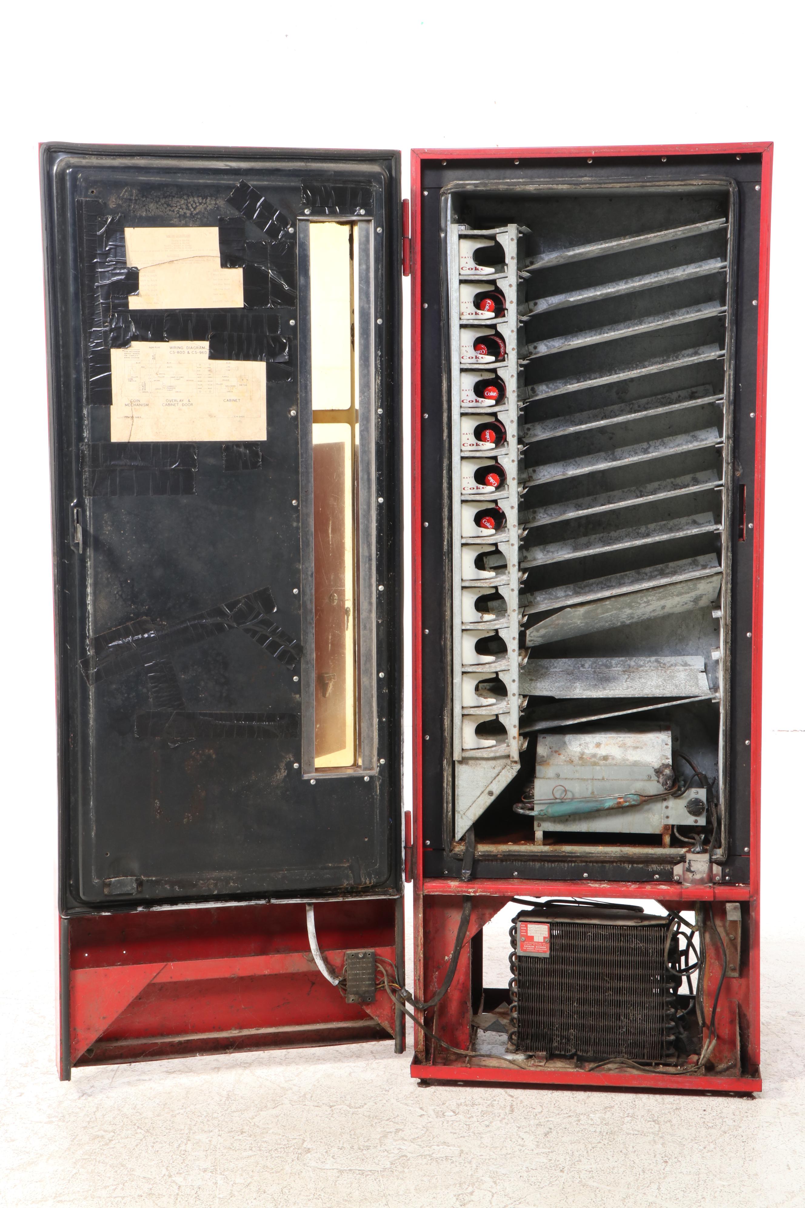 Cavalier Coca-Cola CS-96D Vending Machine, 1950s–1960s
