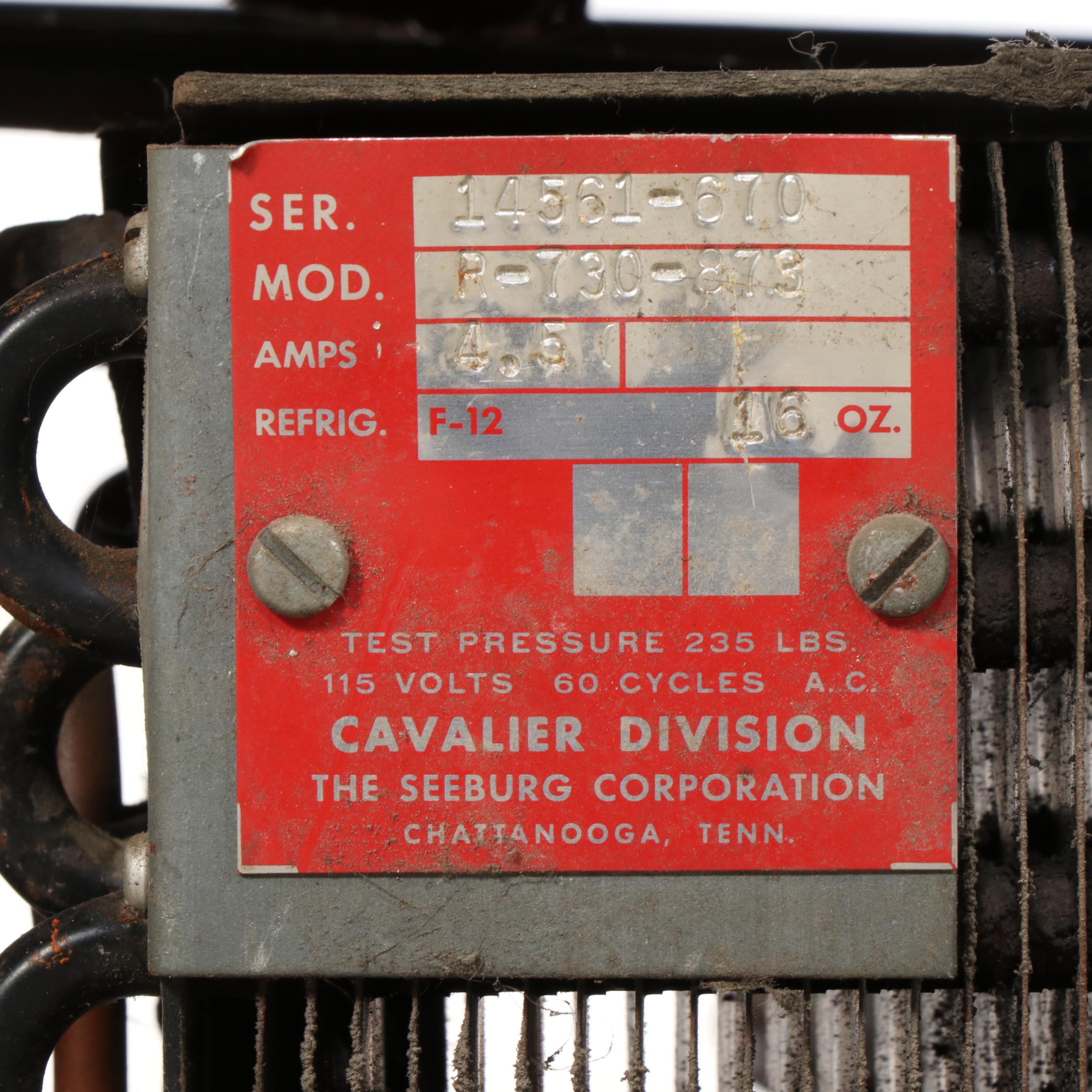 Cavalier Coca-Cola CS-96D Vending Machine, 1950s–1960s