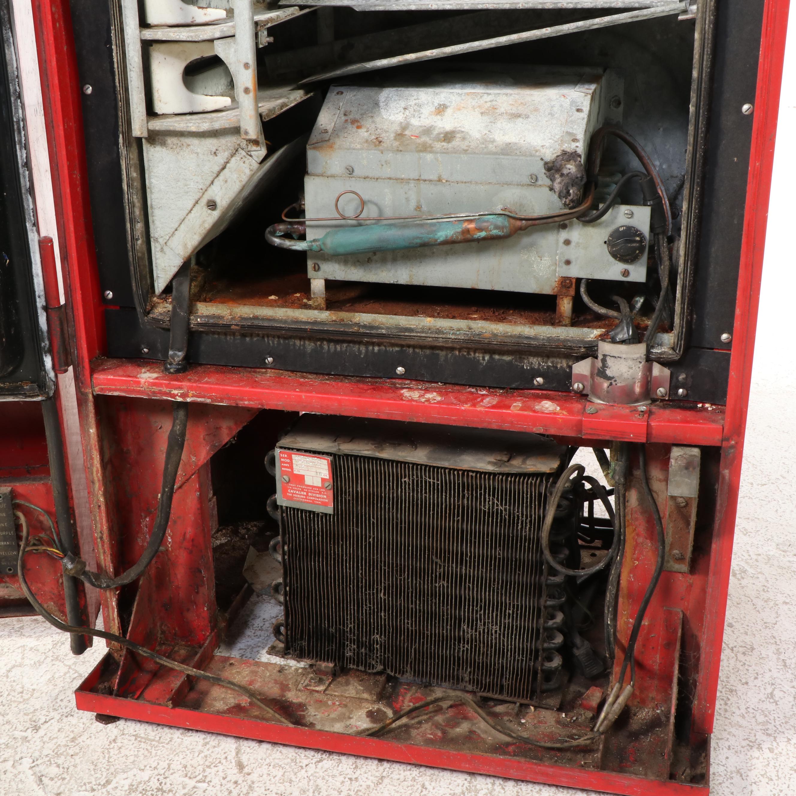 Cavalier Coca-Cola CS-96D Vending Machine, 1950s–1960s