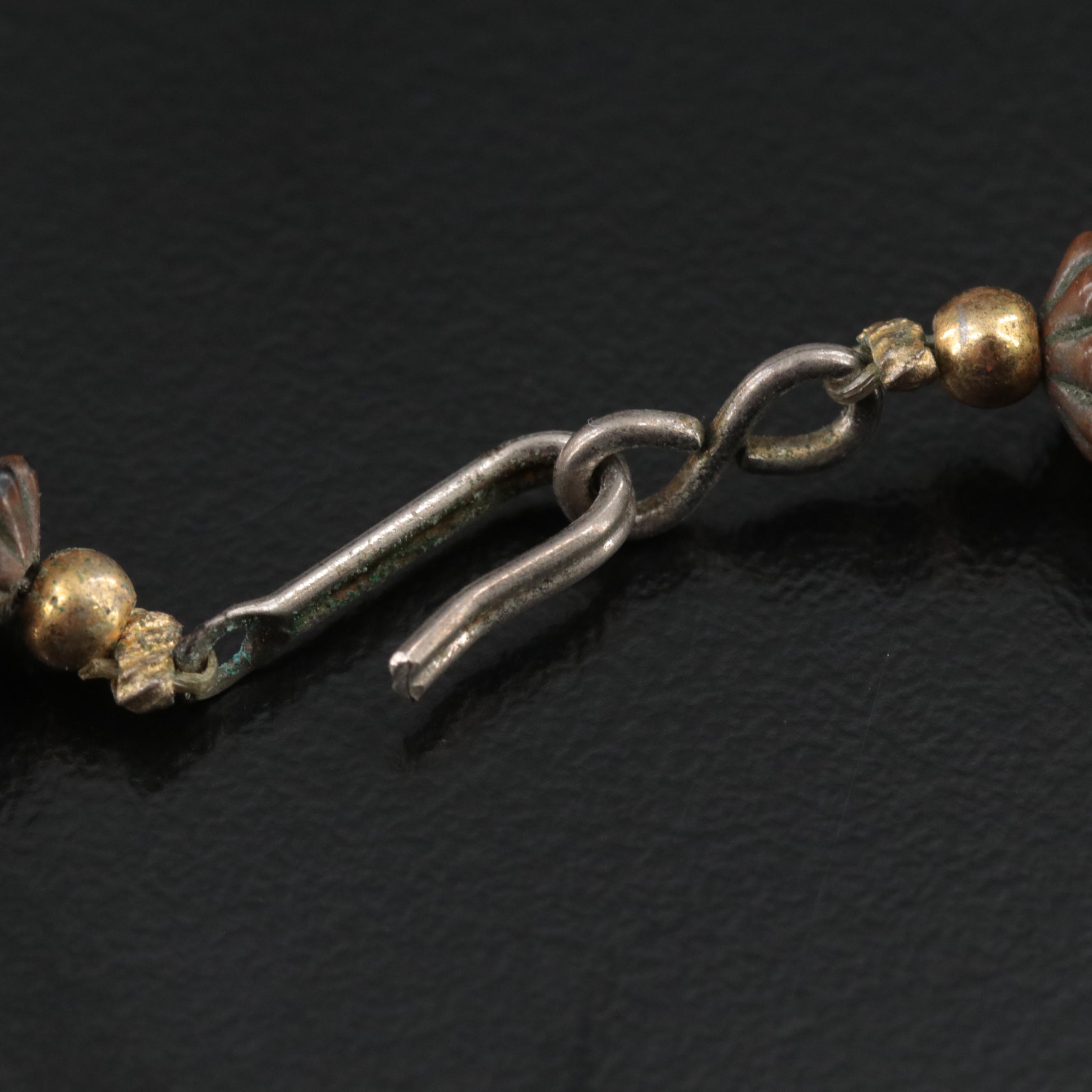 Rose Quartz, Mother-Of-Pearl and Agate Necklace