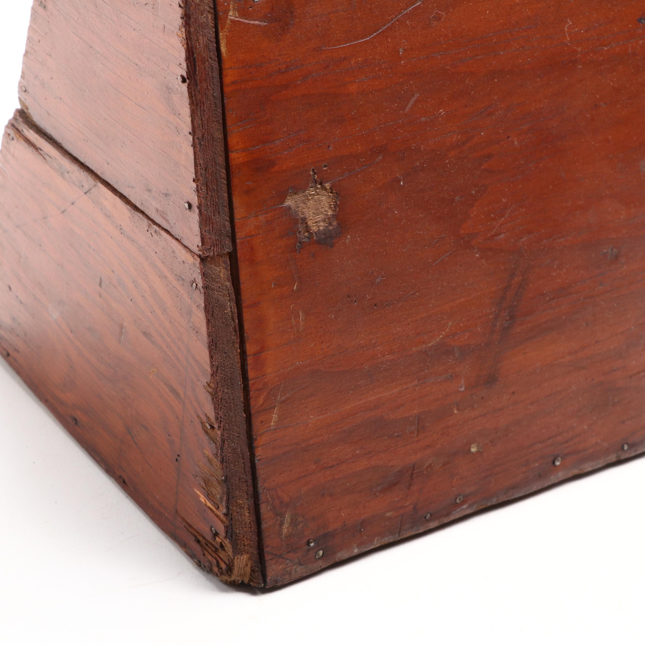 Decatur Industries Walnut Humidor and Shoeshine Box, Early to Mid-20th Century