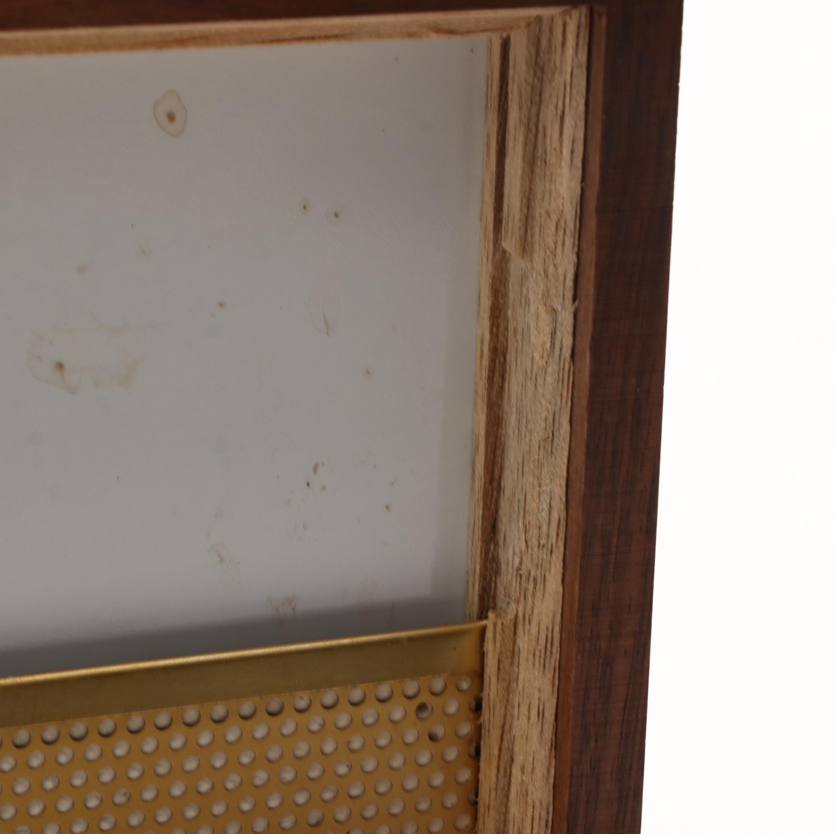 Decatur Industries Walnut Humidor and Shoeshine Box, Early to Mid-20th Century