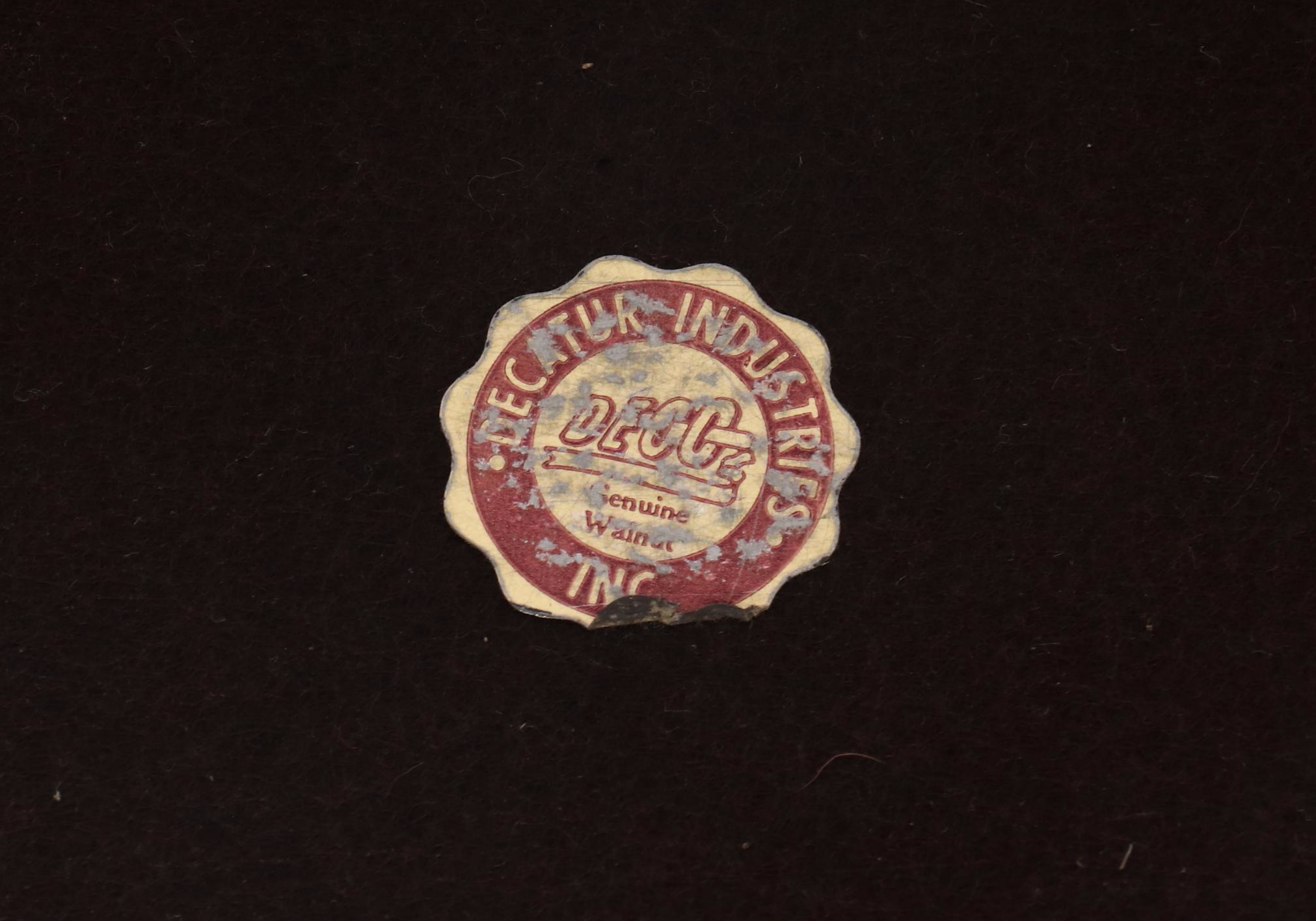 Decatur Industries Walnut Humidor and Shoeshine Box, Early to Mid-20th Century