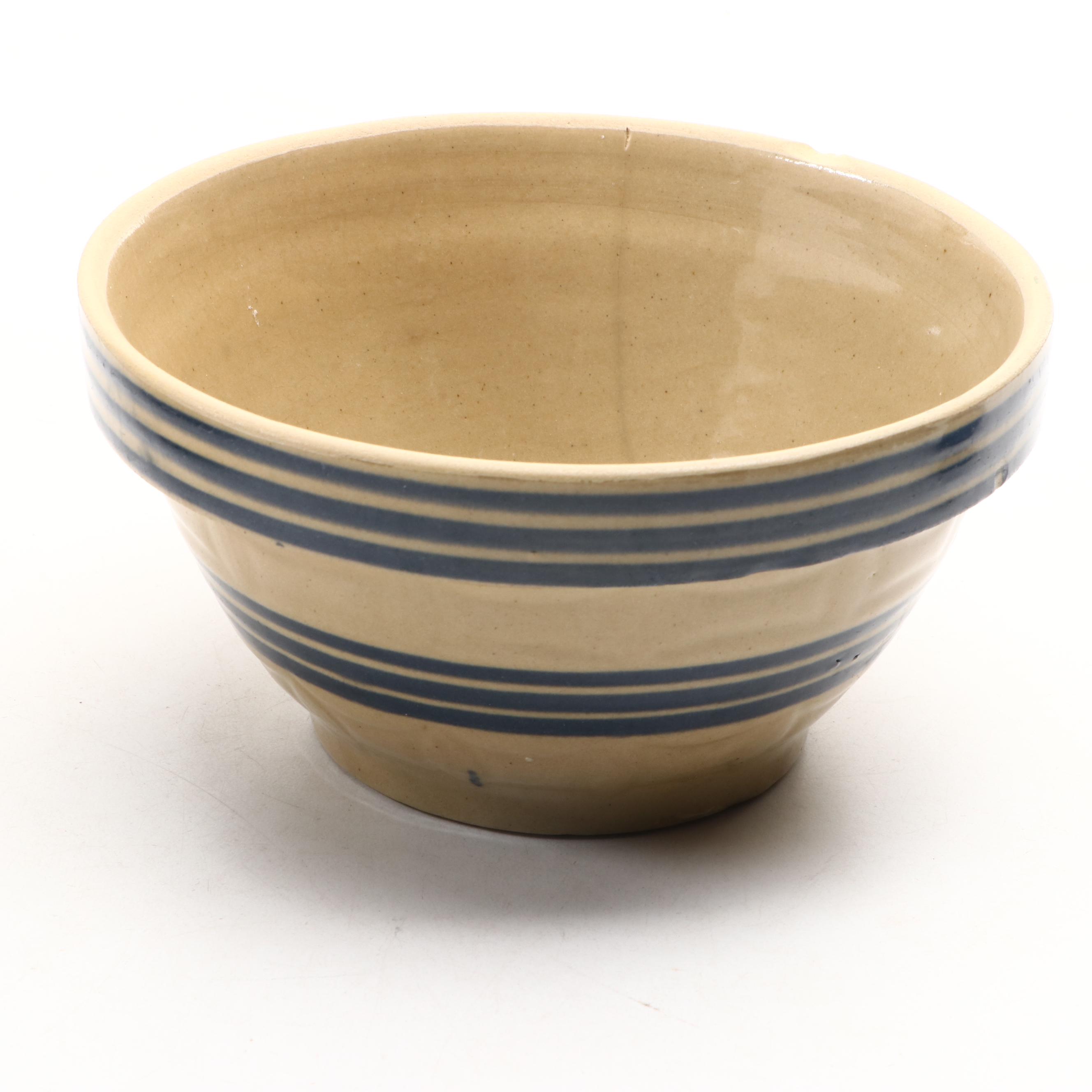 American Yellowware and Spongeware Ceramic Bowls