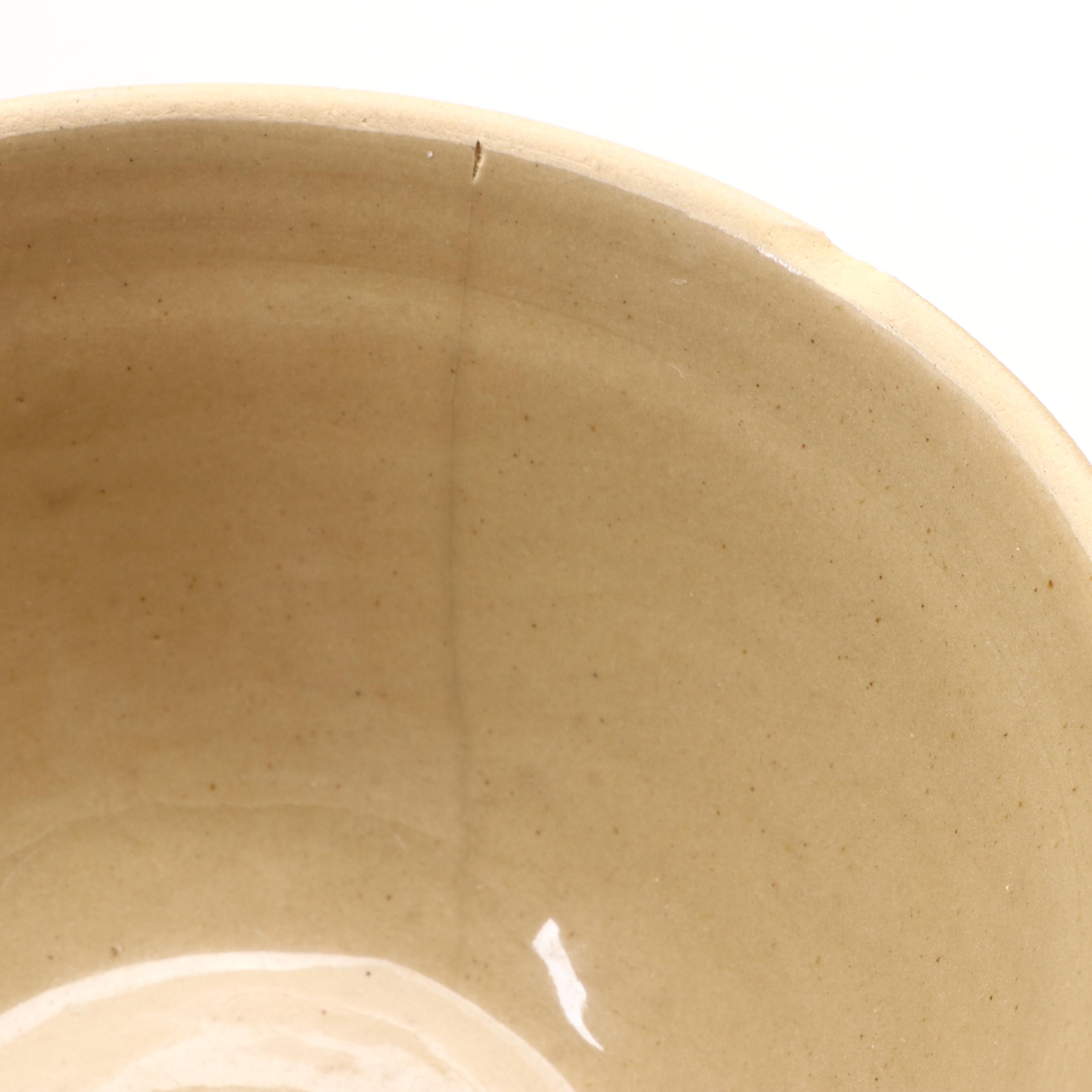 American Yellowware and Spongeware Ceramic Bowls