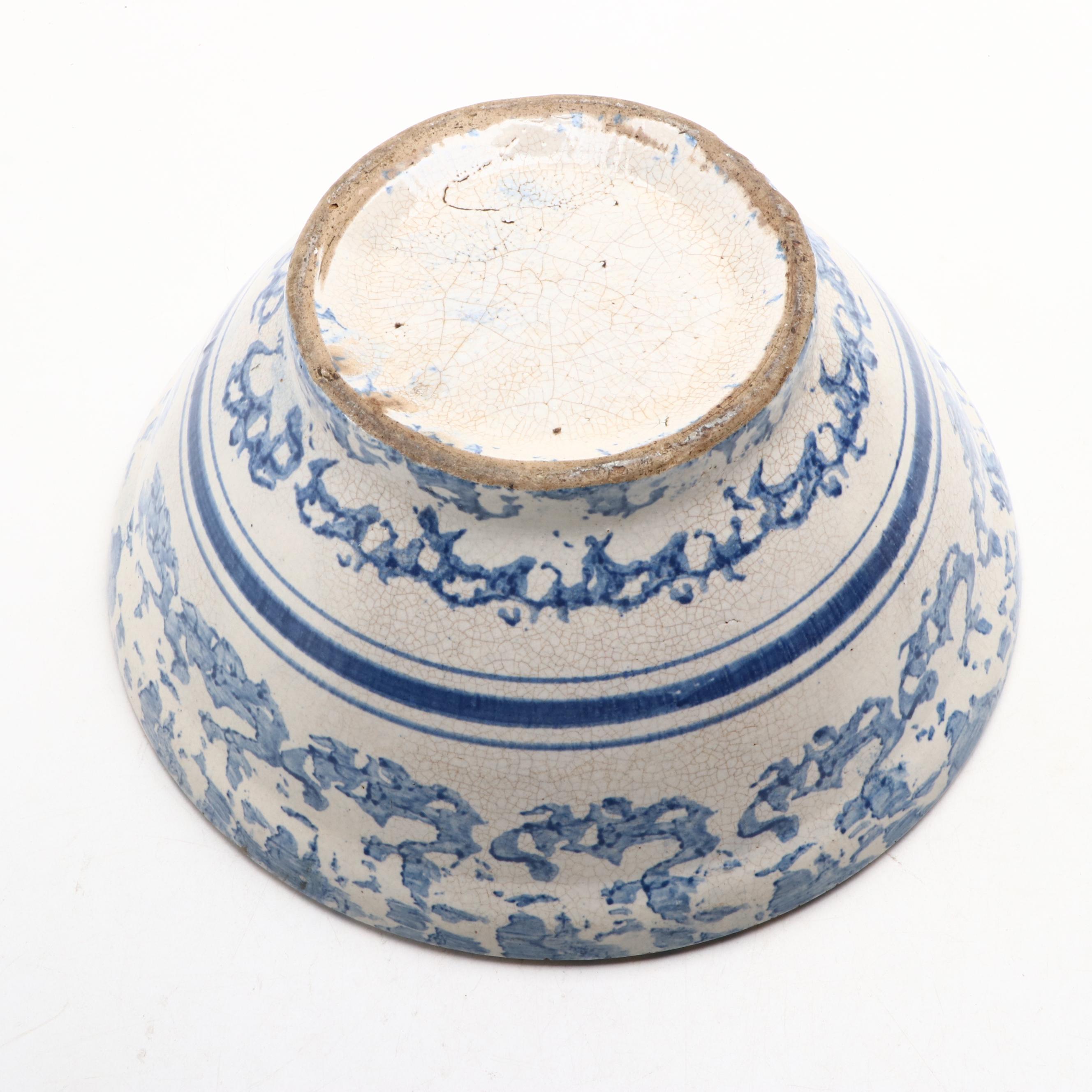 American Yellowware and Spongeware Ceramic Bowls