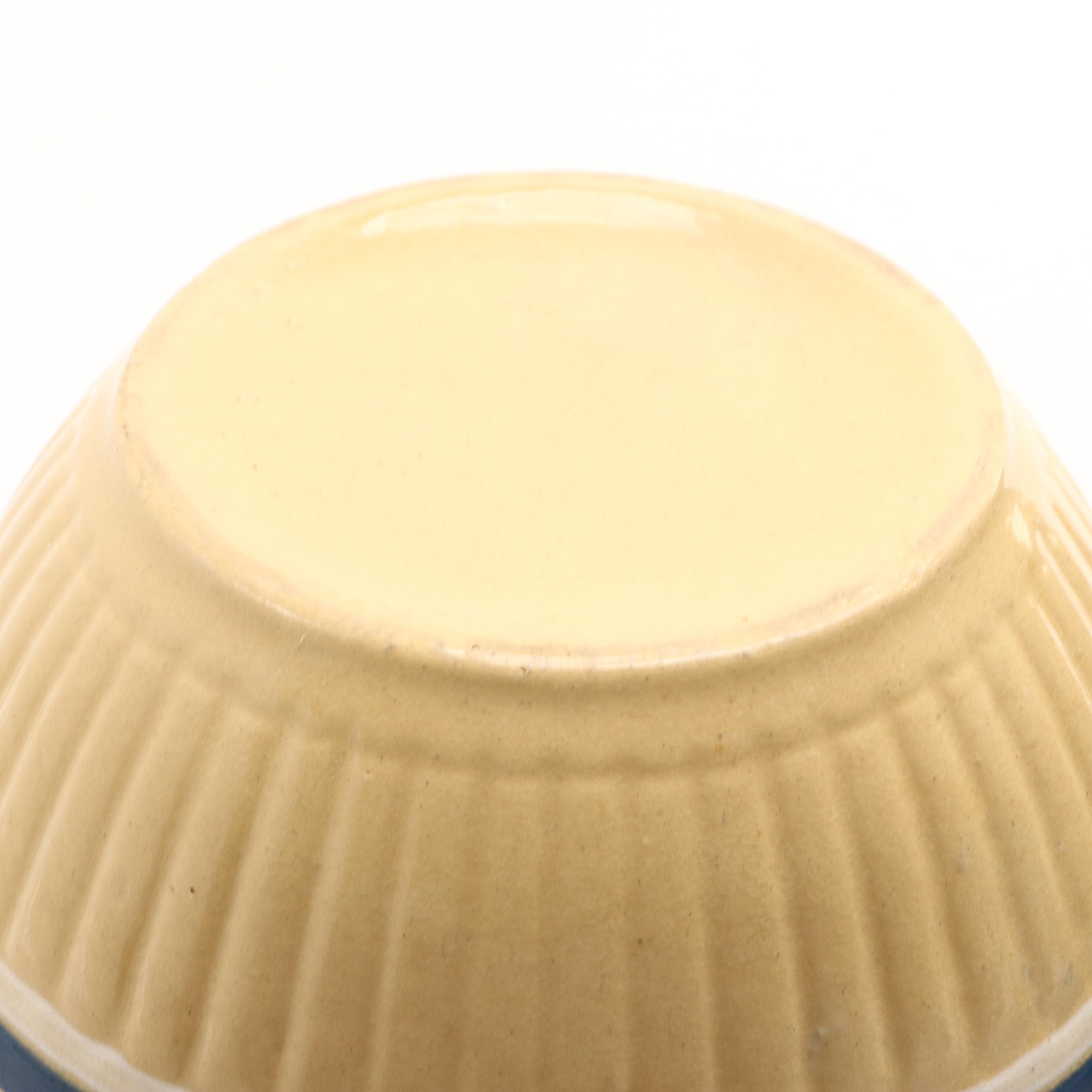 American Yellowware and Spongeware Ceramic Bowls