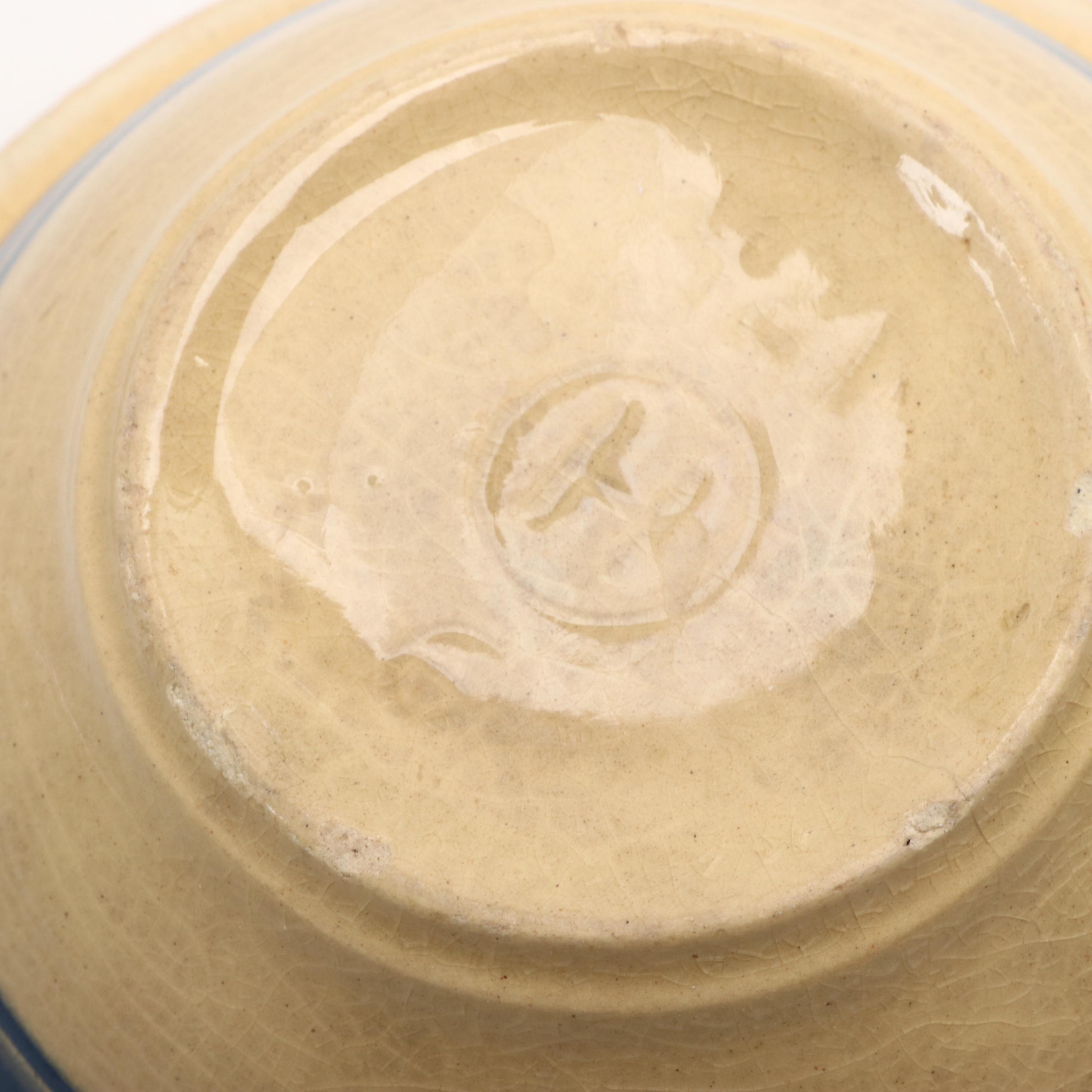 American Yellowware and Spongeware Ceramic Bowls