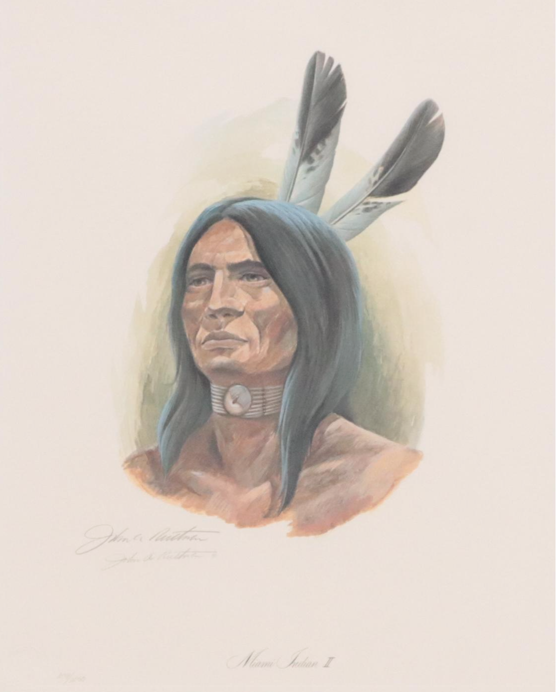John Ruthven Offset Lithograph "Miami Indian II"