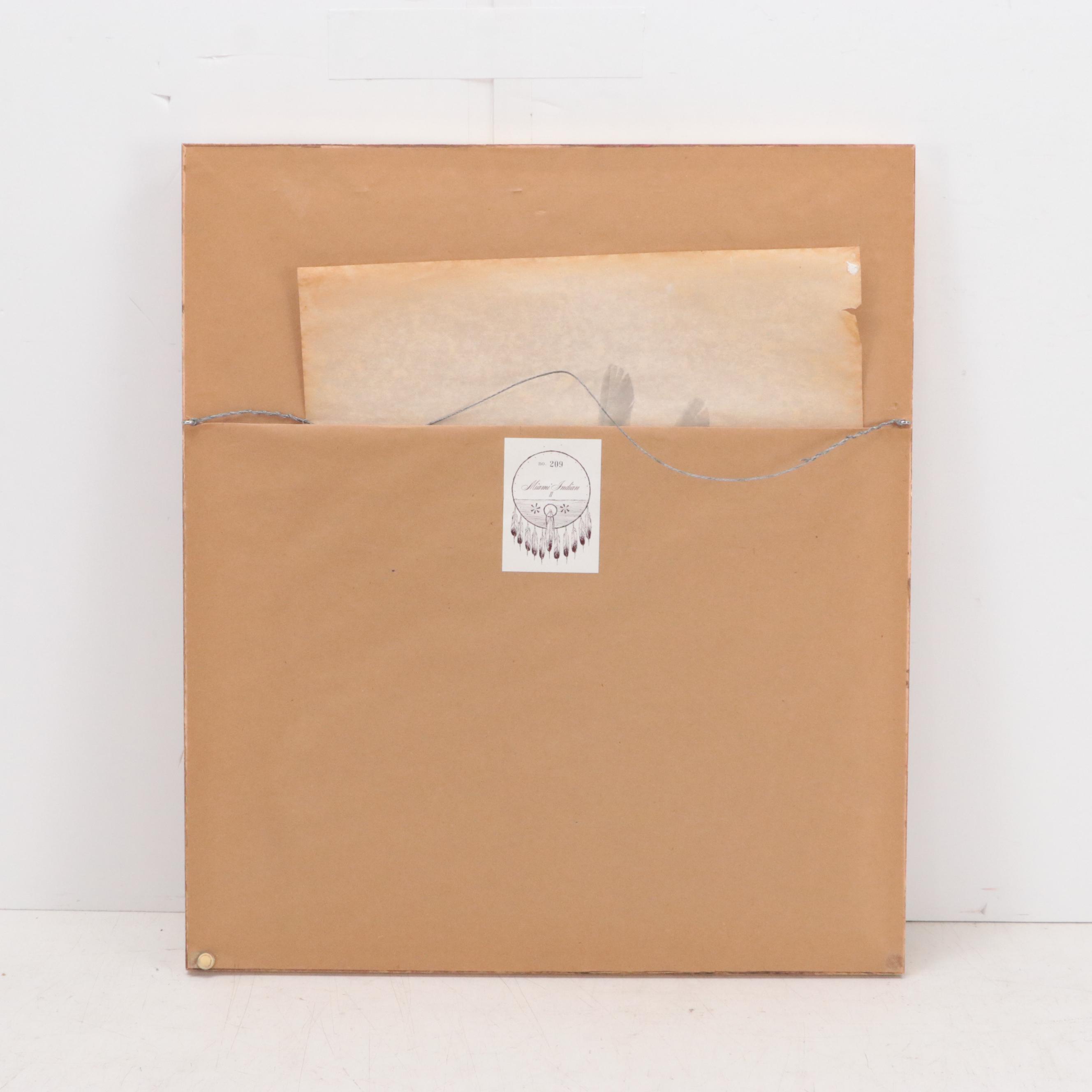 John Ruthven Offset Lithograph "Miami Indian II"