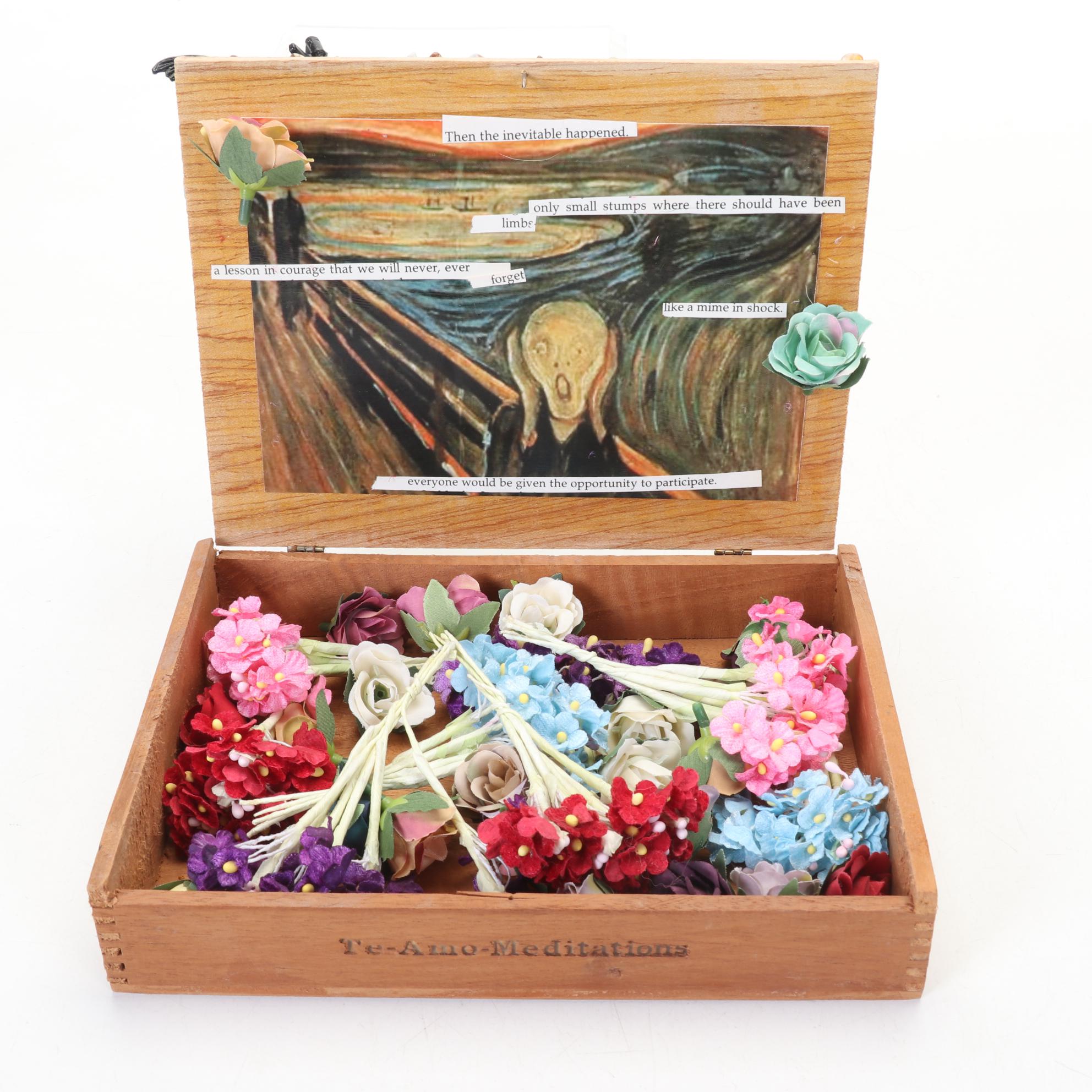 Hobbyist Hand Designed and Crafted Keepsake Box and Rock Specimen Collection