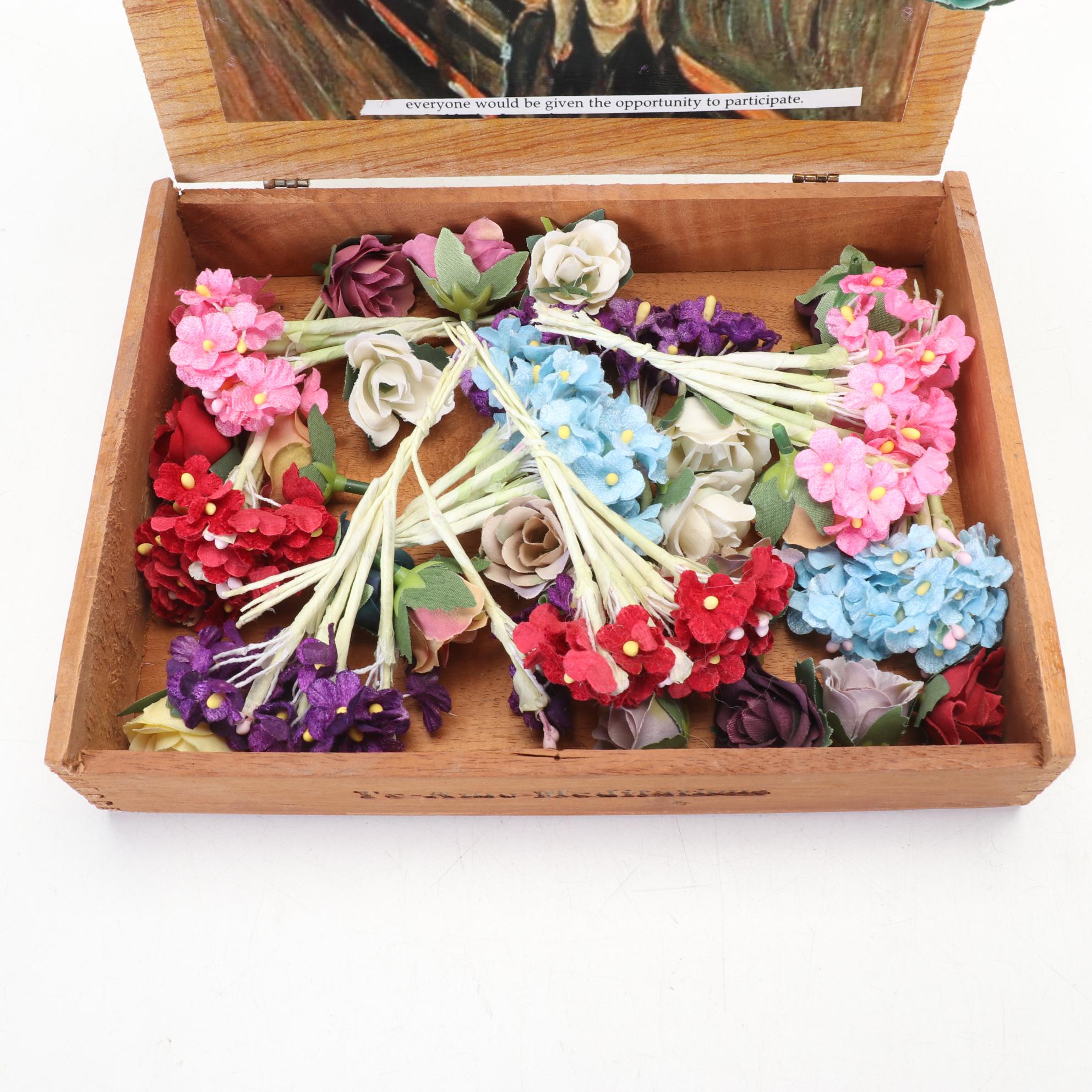 Hobbyist Hand Designed and Crafted Keepsake Box and Rock Specimen Collection