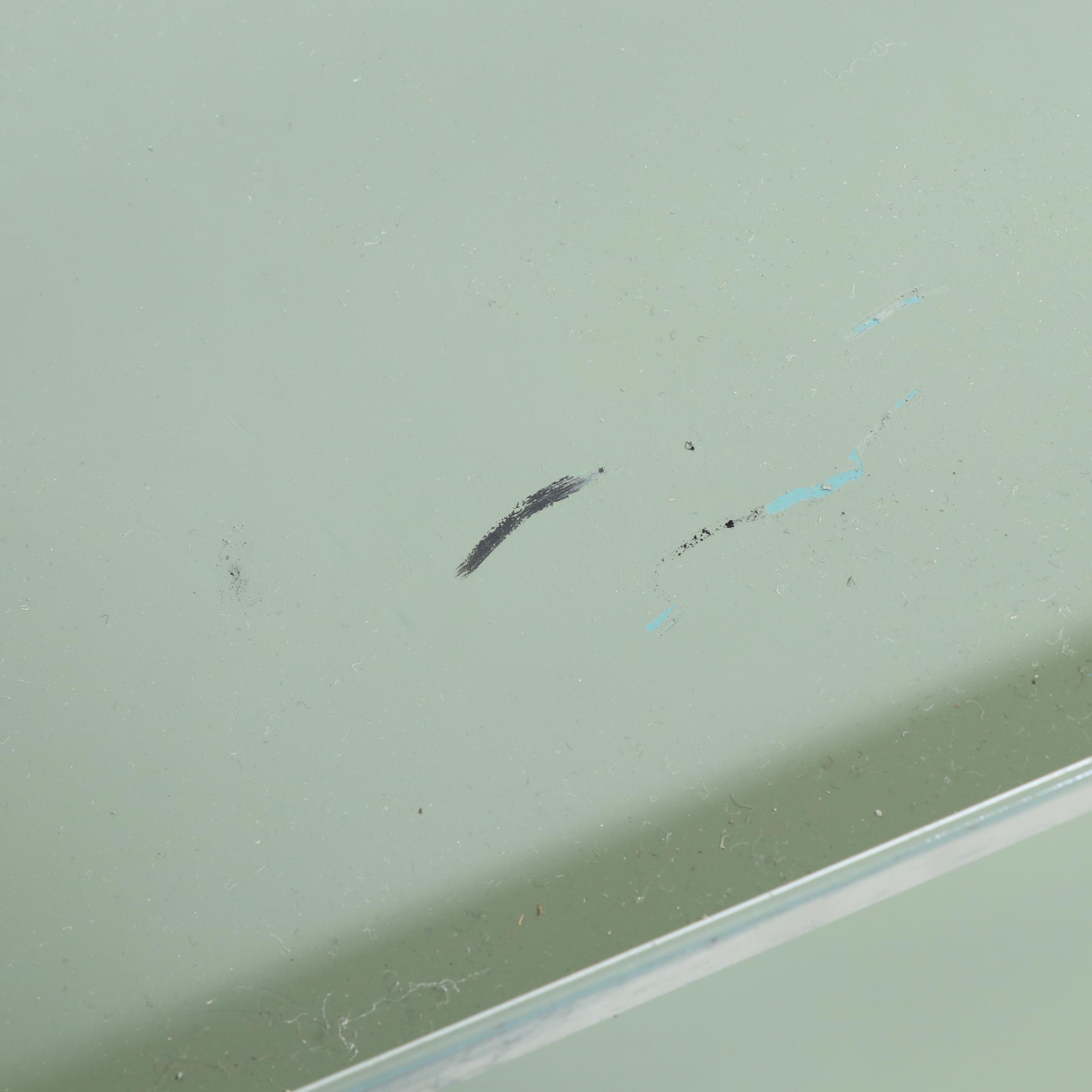 Nystrom Modernist Green Powder-Coated and Chromed Steel Three-Tier Cart