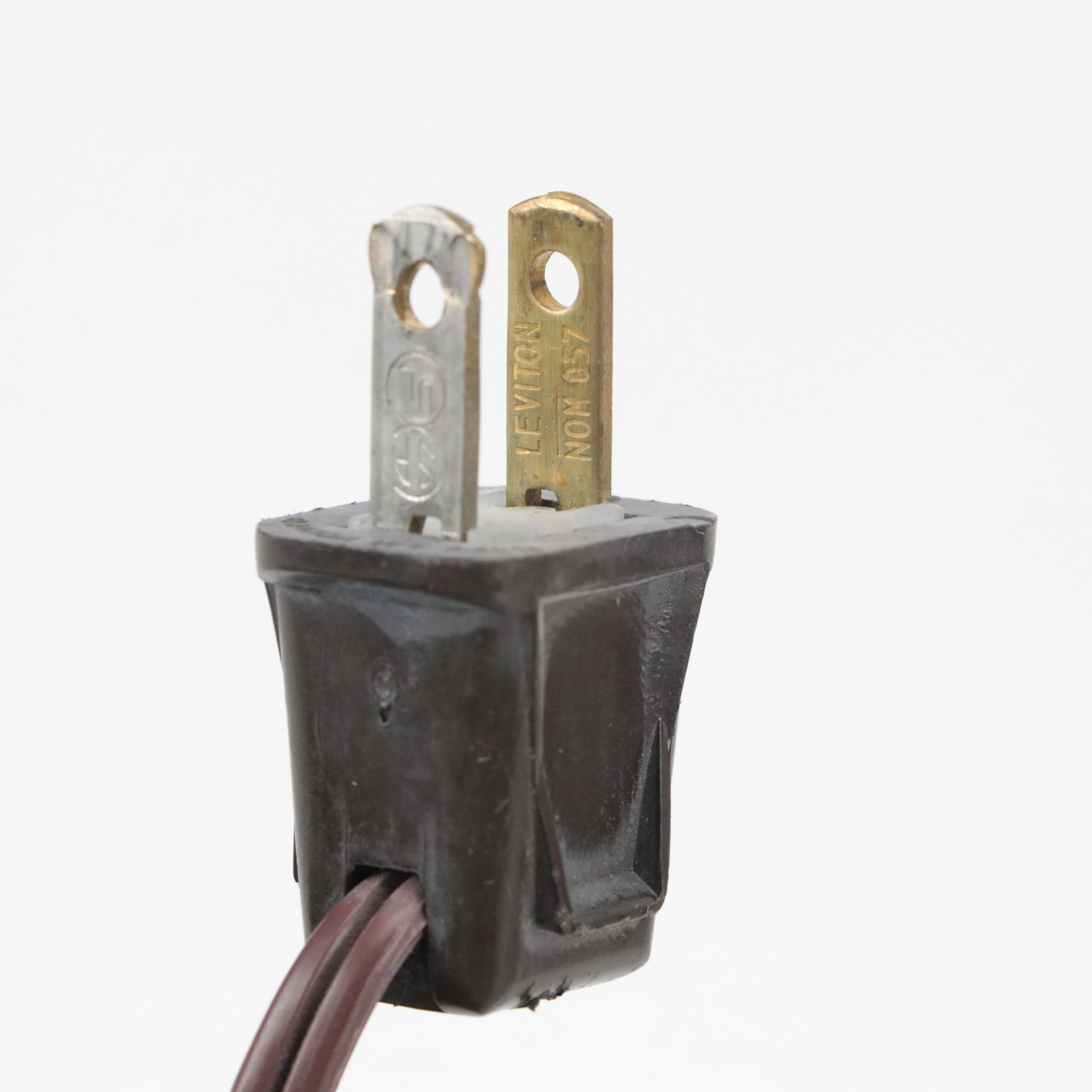 Hand-Painted Chinese Style Ceramic and Finished Wood Table Lamp