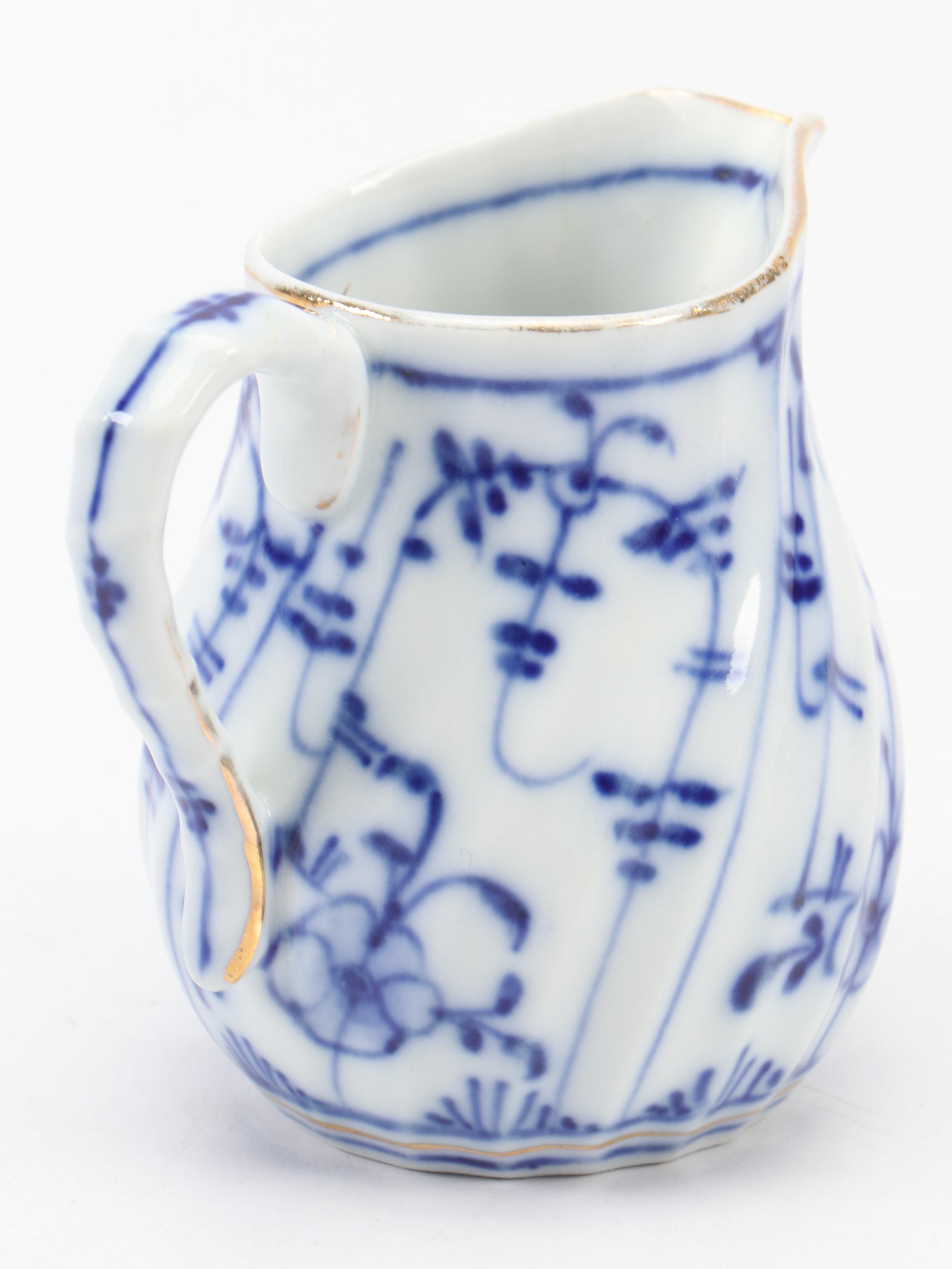 Meissen "Blue Onion" Porcelain Teapot with German Porcelain Creamer and More