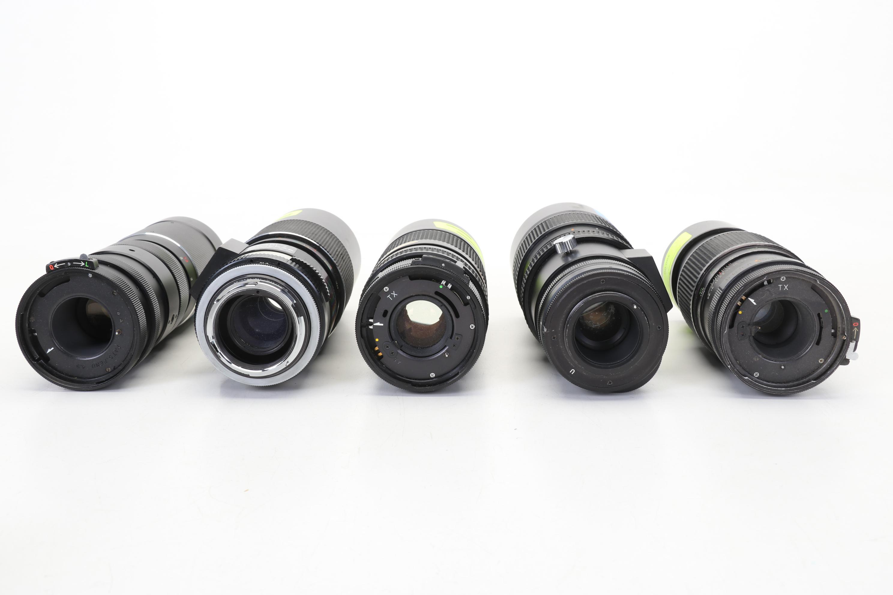 Variety of Camera Lenses, Late 20th Century