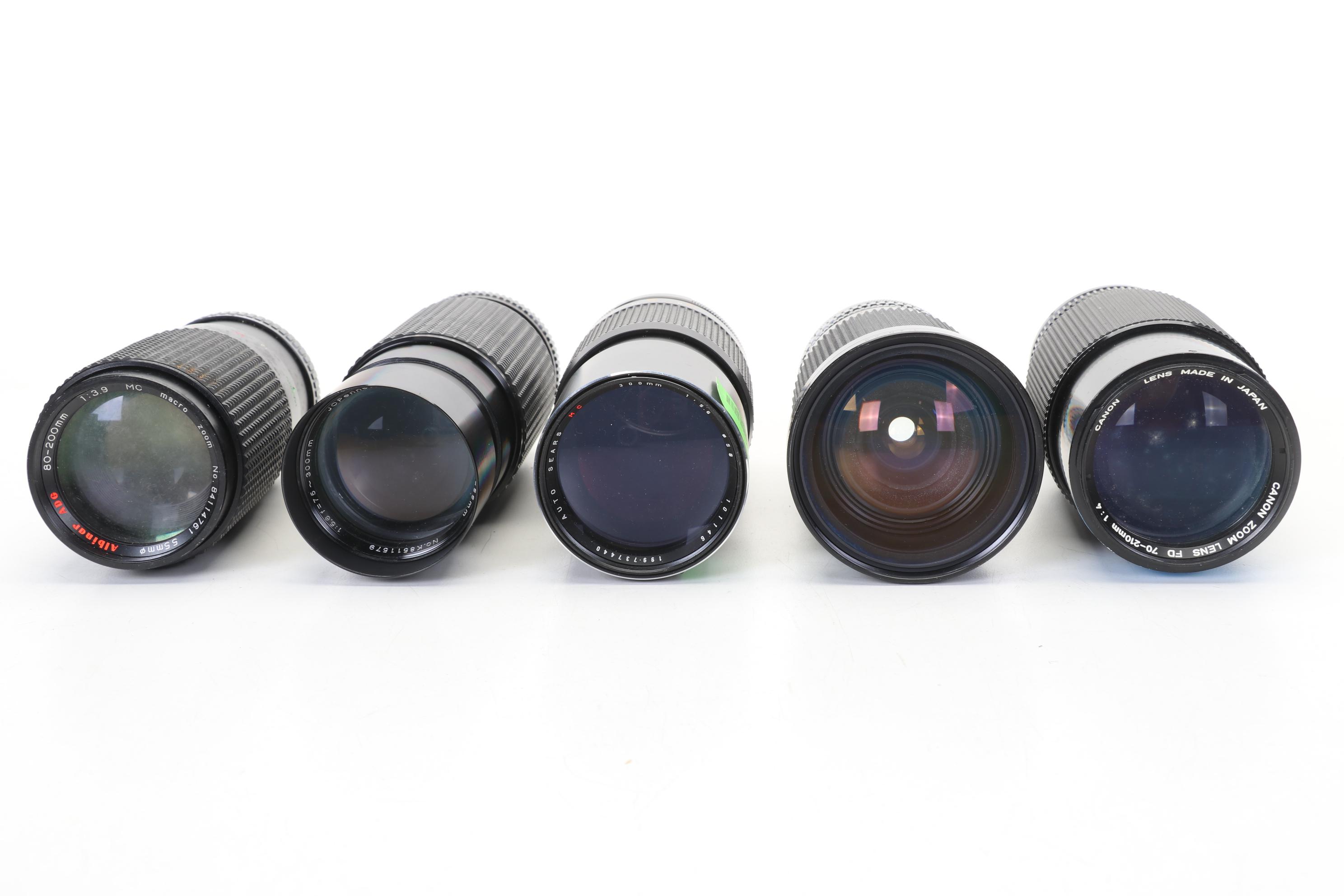 Variety of Camera Lenses, Late 20th Century